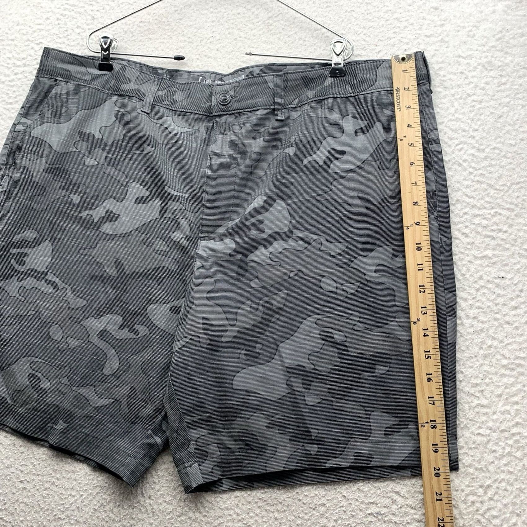 George George Hybrid Swim Shorts Mens XL Gray Camo 9" Golf Summer Beach Pool Dad Size US 36 / EU 52 - 6 Thumbnail