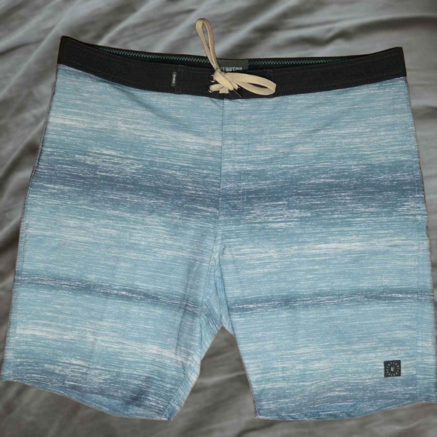 Vintage LINKSOUL Board Shorts Swim Trunks Men’s Blue Stretch Size 38 Size US 38 / EU 54 - 1 Thumbnail