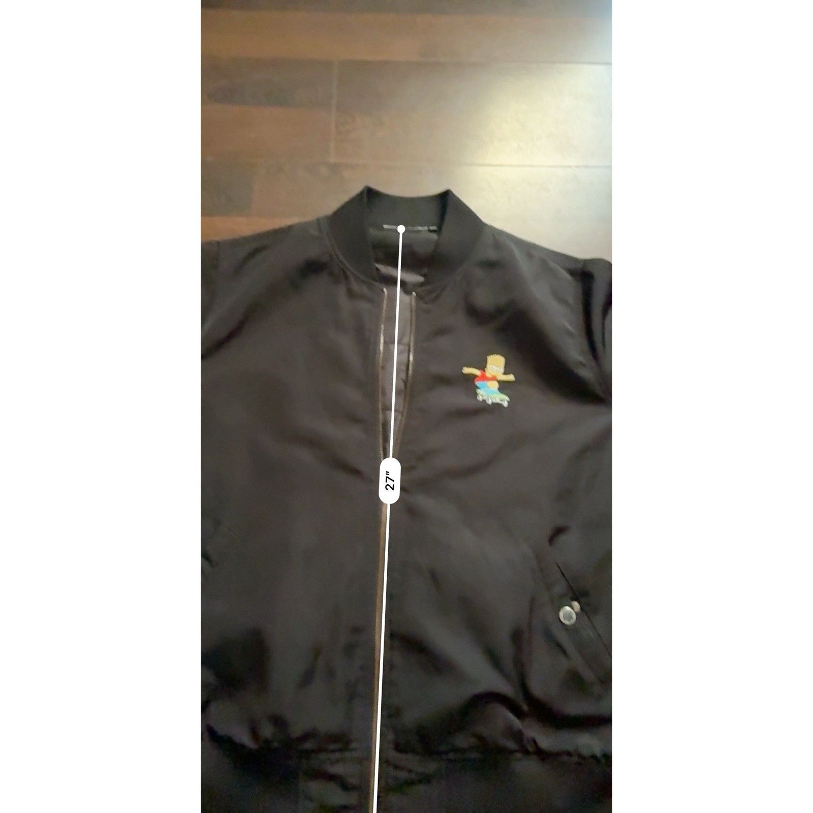 The Simpsons RARE The Simpsons Bart Black Bomber Jacket Men’s 2XL Size US XXL / EU 58 / 5 - 8 Thumbnail