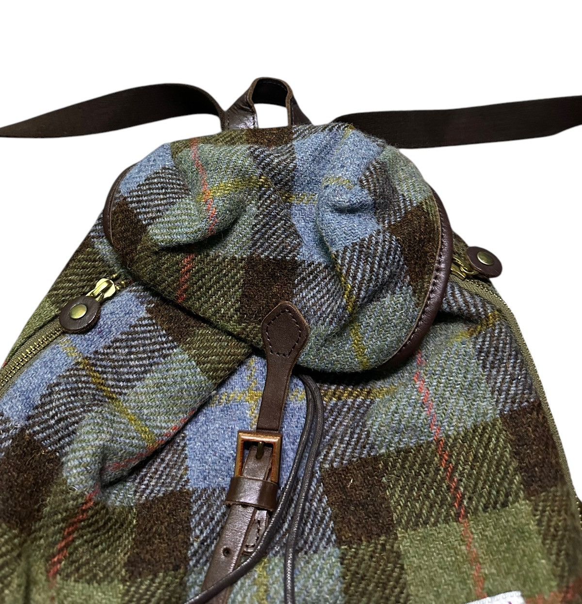 Harris Tweed Art-direct wool harris tweed tartan small backpacks Size ONE SIZE - 3 Thumbnail