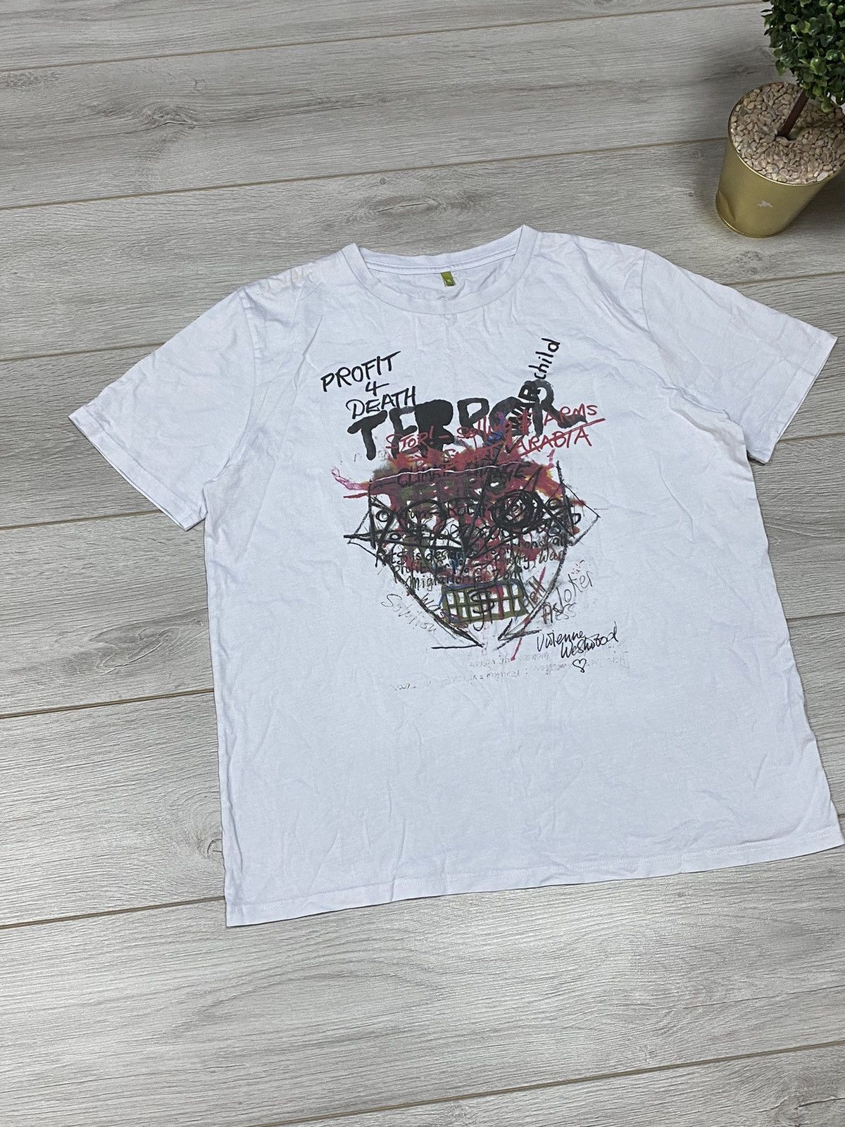 Vivienne Westwood Vivienne Westwood Terror RARE vintage big print t-shirt Size US XL / EU 56 / 4 - 2 Thumbnail