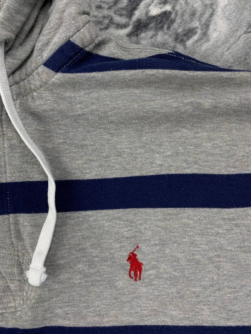 Polo Ralph Lauren Vintage Polo Ralph Lauren Rugby Striped Hooded Men Size XL Size US XL / EU 56 / 4 - 4 Thumbnail