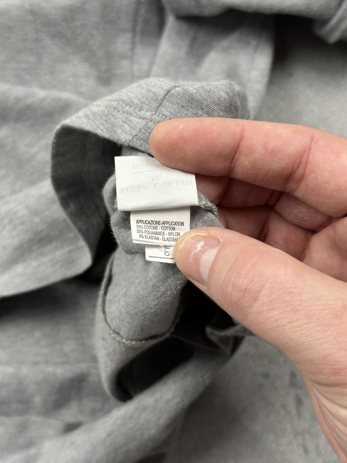 Brunello Cucinelli Brunello Cucinelli Grey Layered Polo Long Sleeve Shirt Italy Size L / US 10 / IT 46 - 13 Thumbnail