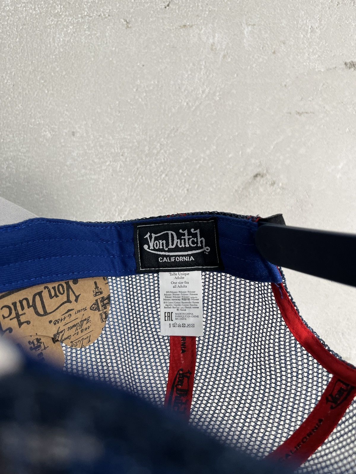Von Dutch Deadstock Von Dutch Blue Trucker Hats Adjustable OS Size ONE SIZE - 6 Thumbnail