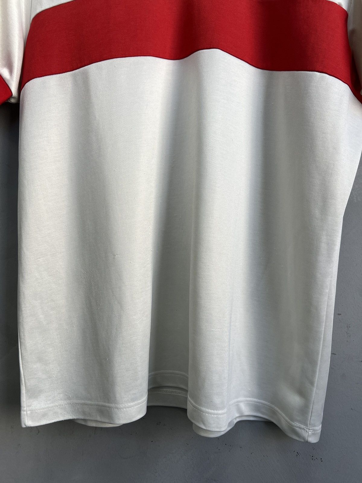 Adidas Adidas Red White Soccer Jersey Vintage west Germany Size US L / EU 52-54 / 3 - 4 Thumbnail
