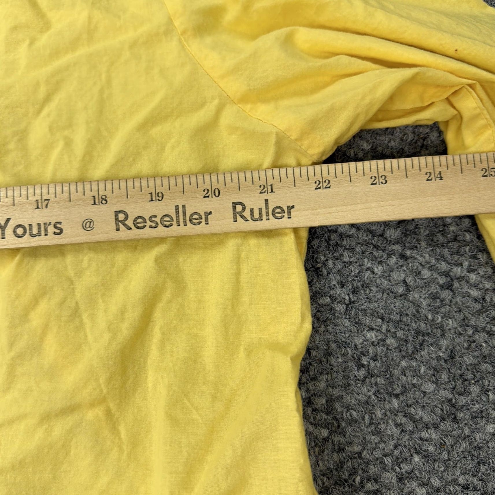 Vintage Marisol Shirt Womens 2X Yellow Lace Yoke Button Front 3/4 Sleeve Cotton Blouse Size XXL / US 16-18 / IT 52-54 - 8 Thumbnail