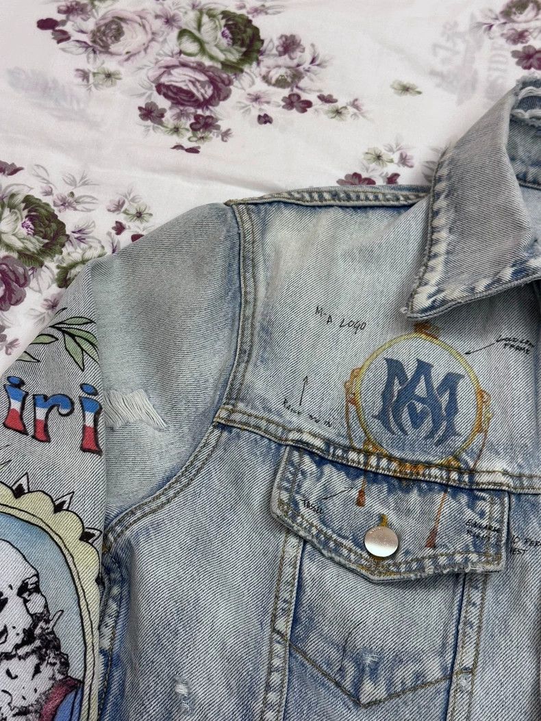 Amiri Amiri Out-of-print statue artist graffiti destroys denim ja Size US L / EU 52-54 / 3 - 6 Thumbnail