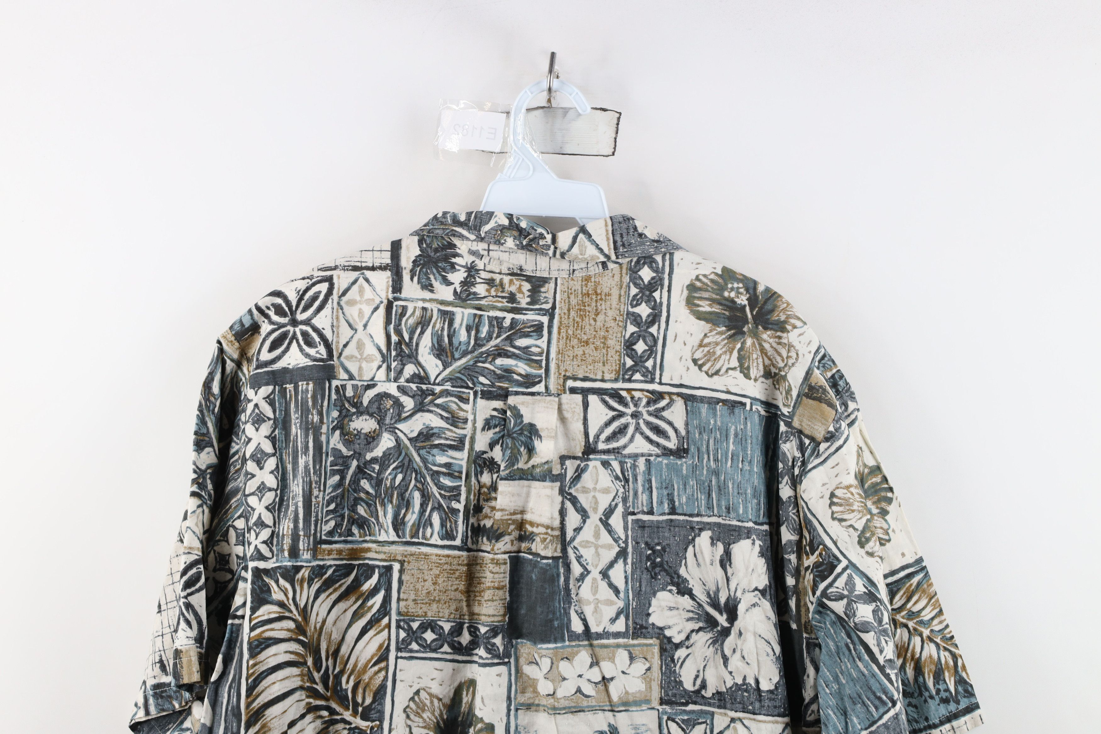 Vintage Vintage 90s Streetwear Tree Hawaiian Button Down Polo USA Size US XL / EU 56 / 4 - 11 Thumbnail