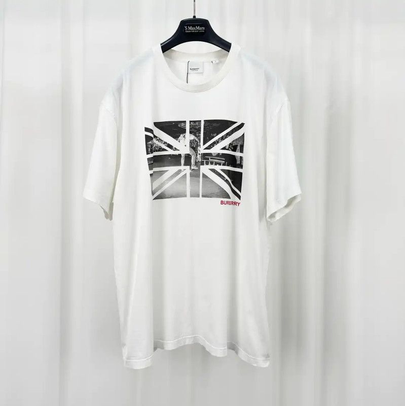 Burberry Burberry Men's Summer White Logo T-Shirt Size US L / EU 52-54 / 3 - 1 Thumbnail