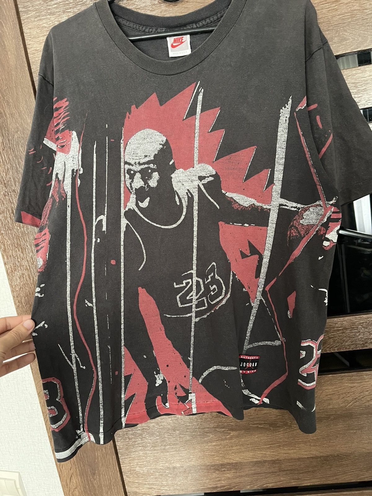Nike Nike Air Jordan Vintage T-Shirt Tee 90s Oll Over Print AOP Size US M / EU 48-50 / 2 - 4 Thumbnail