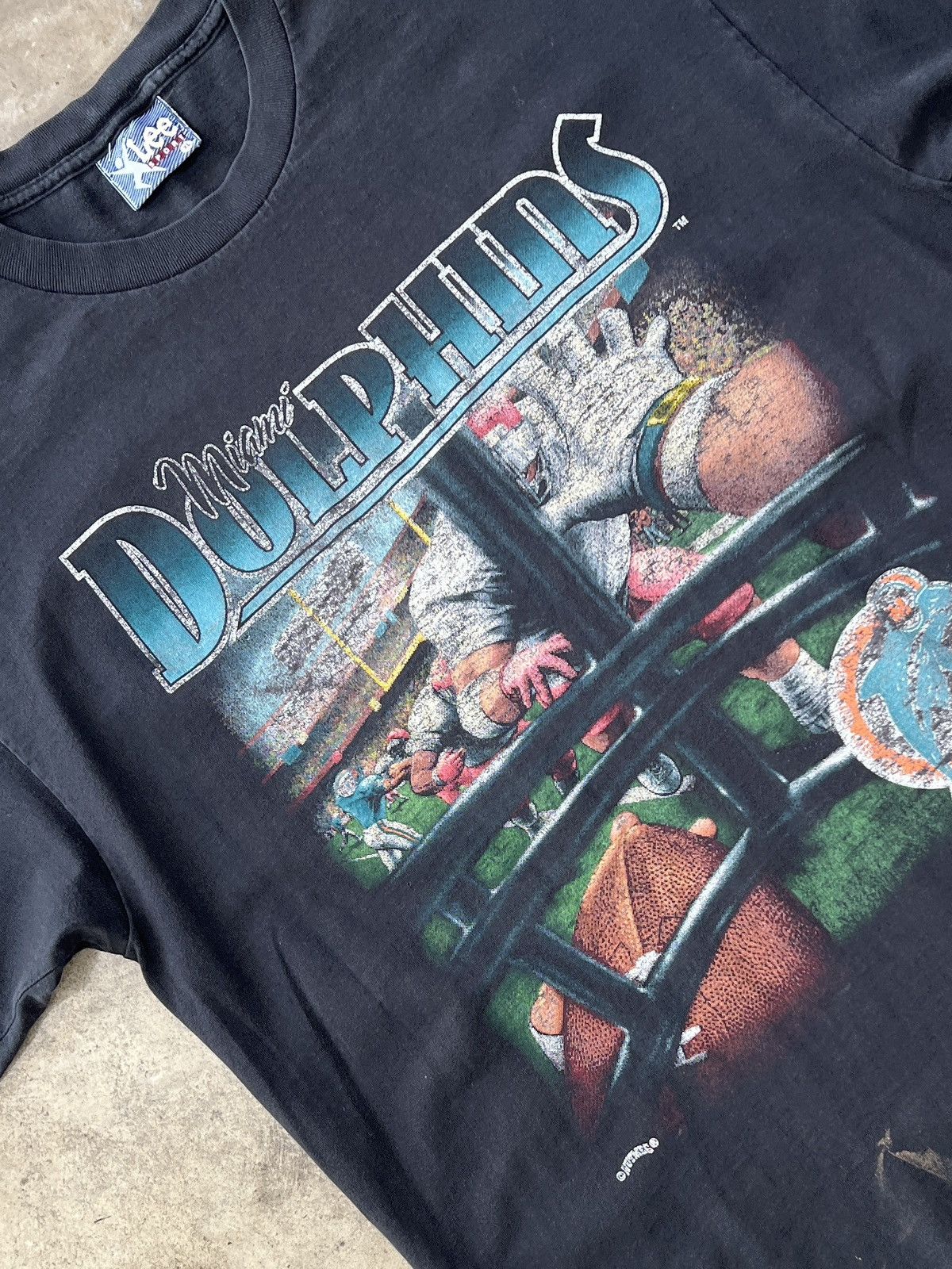 NFL Vintage 1995 NFL Miami Dolphins Lee Sports Tee XL Size US XL / EU 56 / 4 - 1 Thumbnail