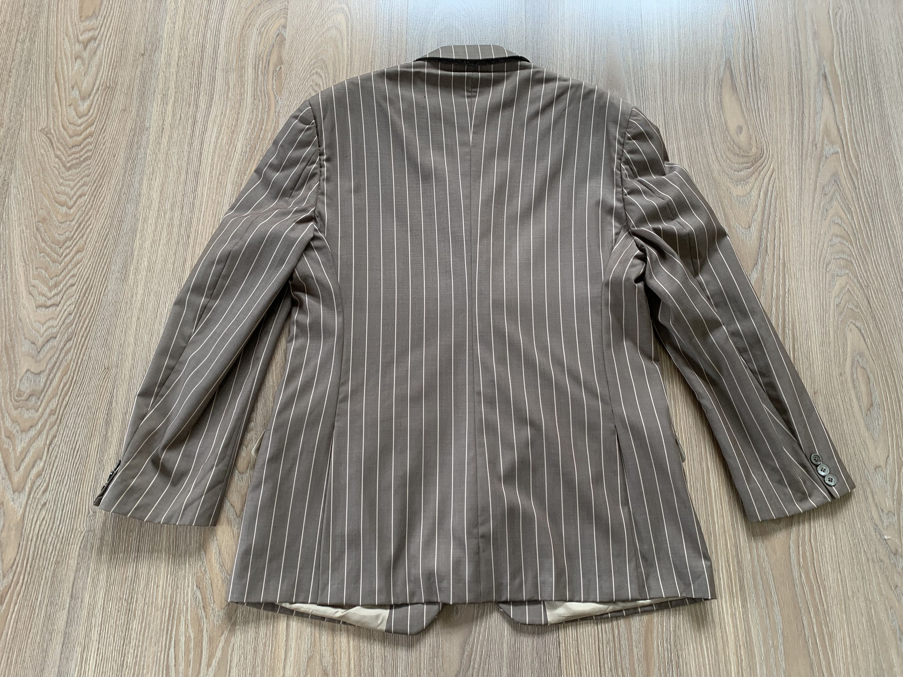 Versace Vintage Versace Collection Stripe Men's Double Suit Size 50L - 4 Thumbnail