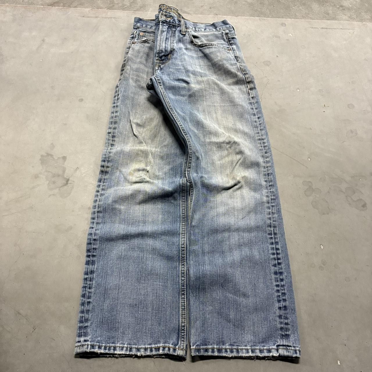 Vintage Crazy Vintage Y2K/2000s Baggy Streetwear Skater Style Light Wash Denim Jeans! Size US 32 / EU 48 - 1 Thumbnail