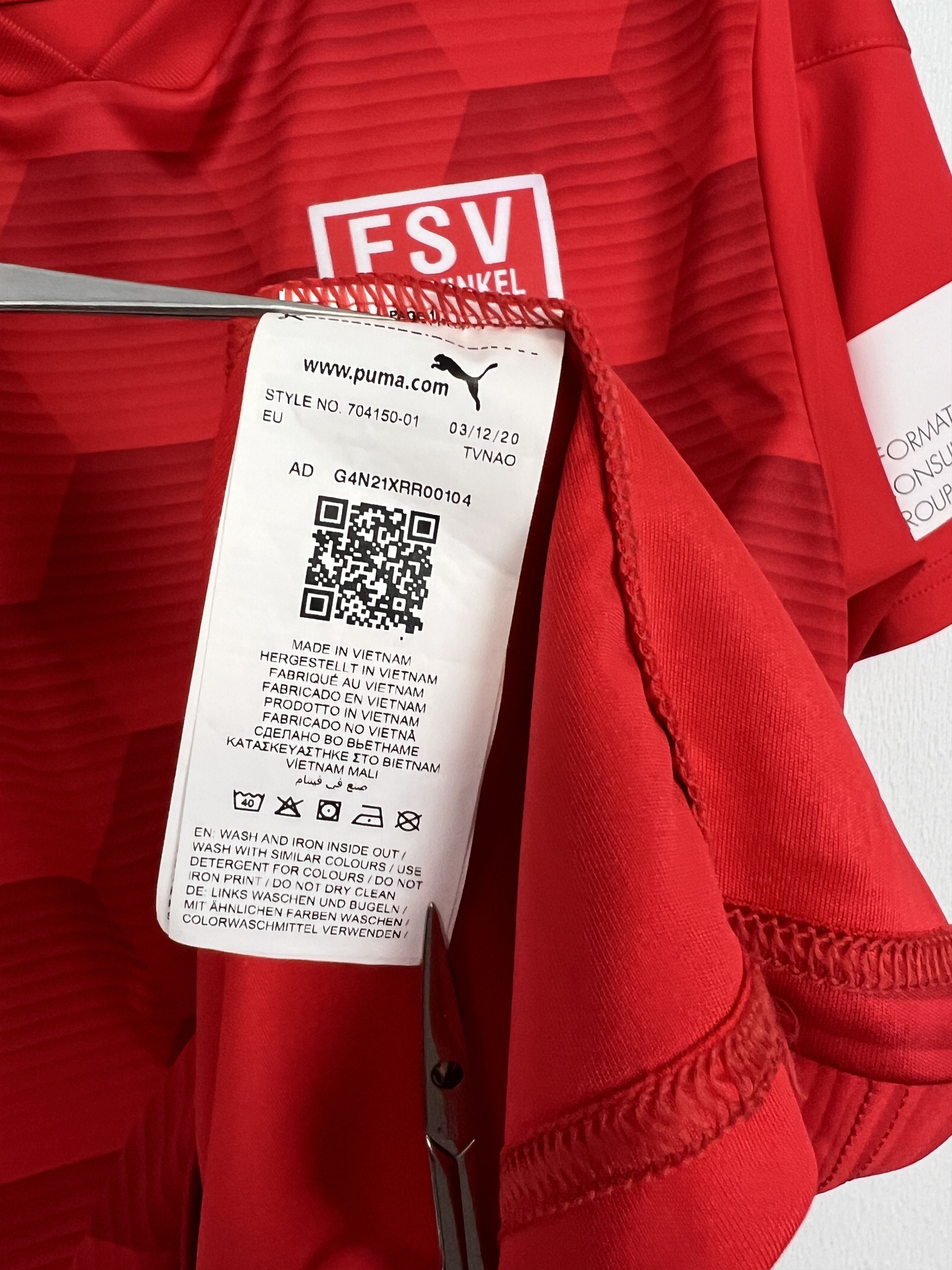 Puma FSV Vohwinkel Shirt Match Worn Baudenbacher Puma Tee Size US L / EU 52-54 / 3 - 8 Thumbnail