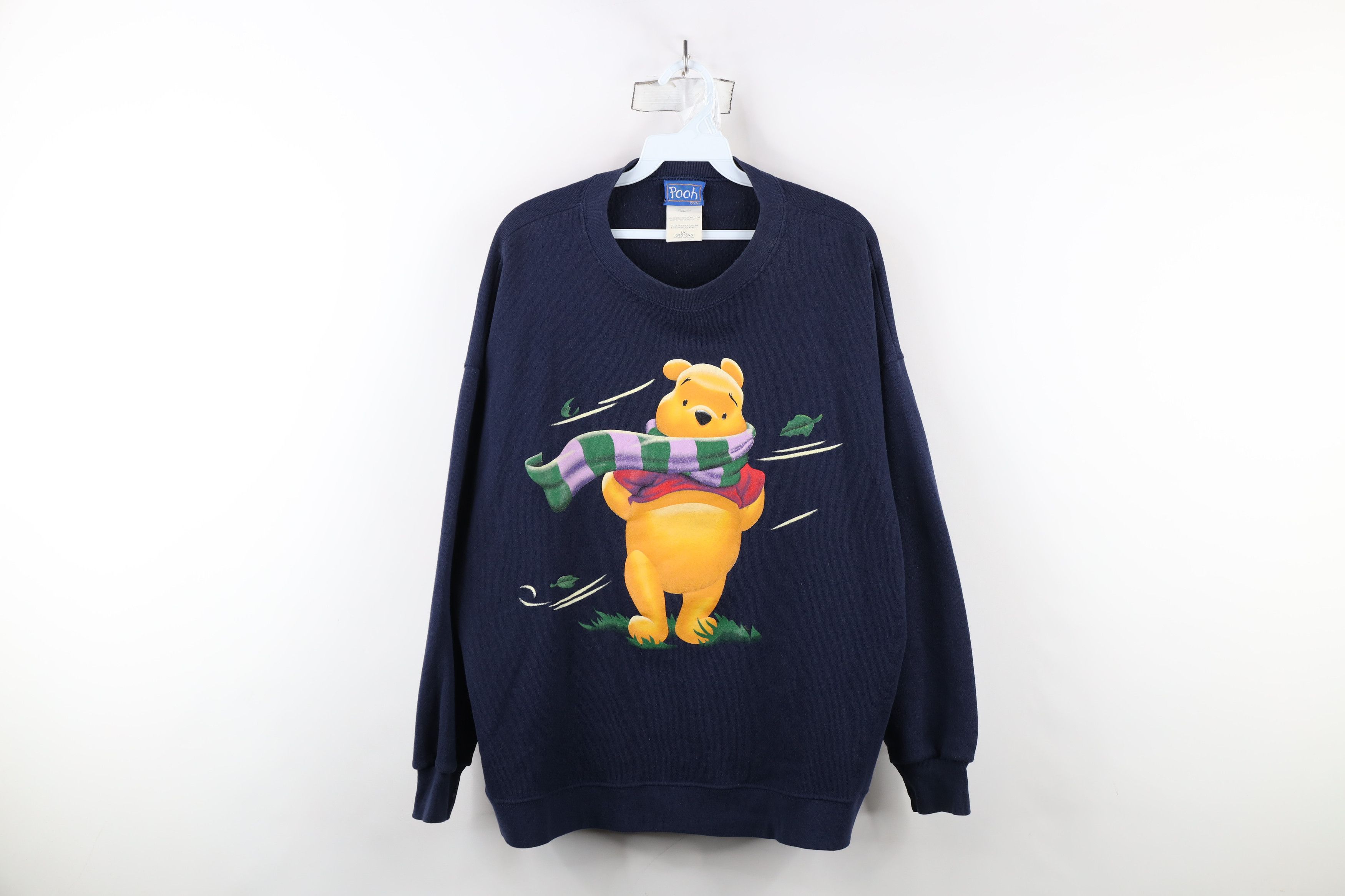 Disney × Vintage Vintage 90s Disney Winnie the Pooh Christmas Sweatshirt Size L / US 10 / IT 46 - 1 Thumbnail