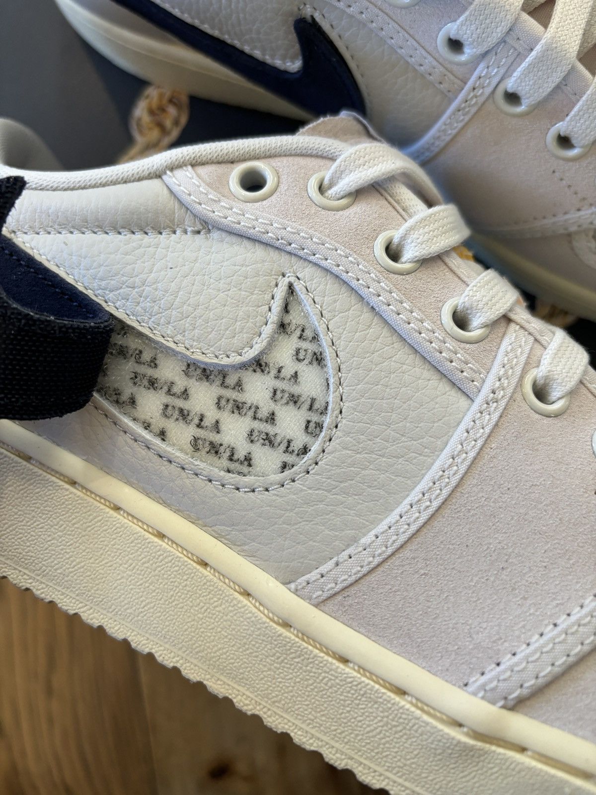 Jordan Brand × Nike × Union LA Jordan 1 Low AJKO SP Sail Leather Size US 9 / EU 42 - 6 Thumbnail