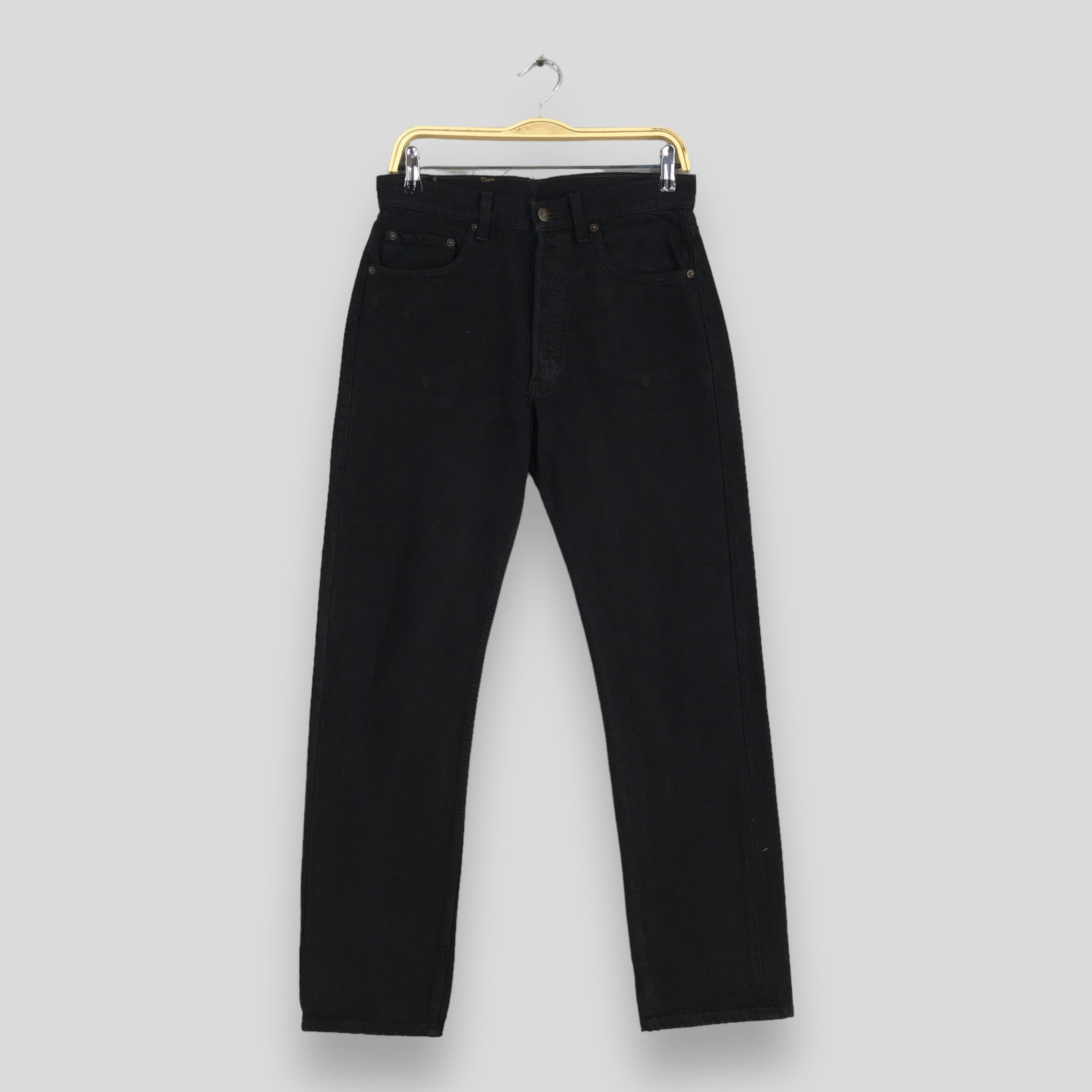 Levi's Size 30x30.5 Vintage 90s Levi's 501 Black Jeans S1167 Size US 30 / EU 46 - 1 Thumbnail