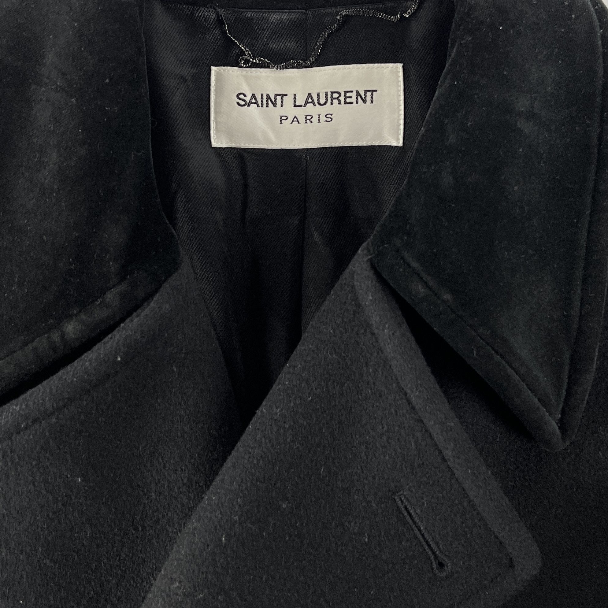 Saint Laurent Paris Saint Laurent Velvet Peacoat Size US S / EU 44-46 / 1 - 3 Thumbnail