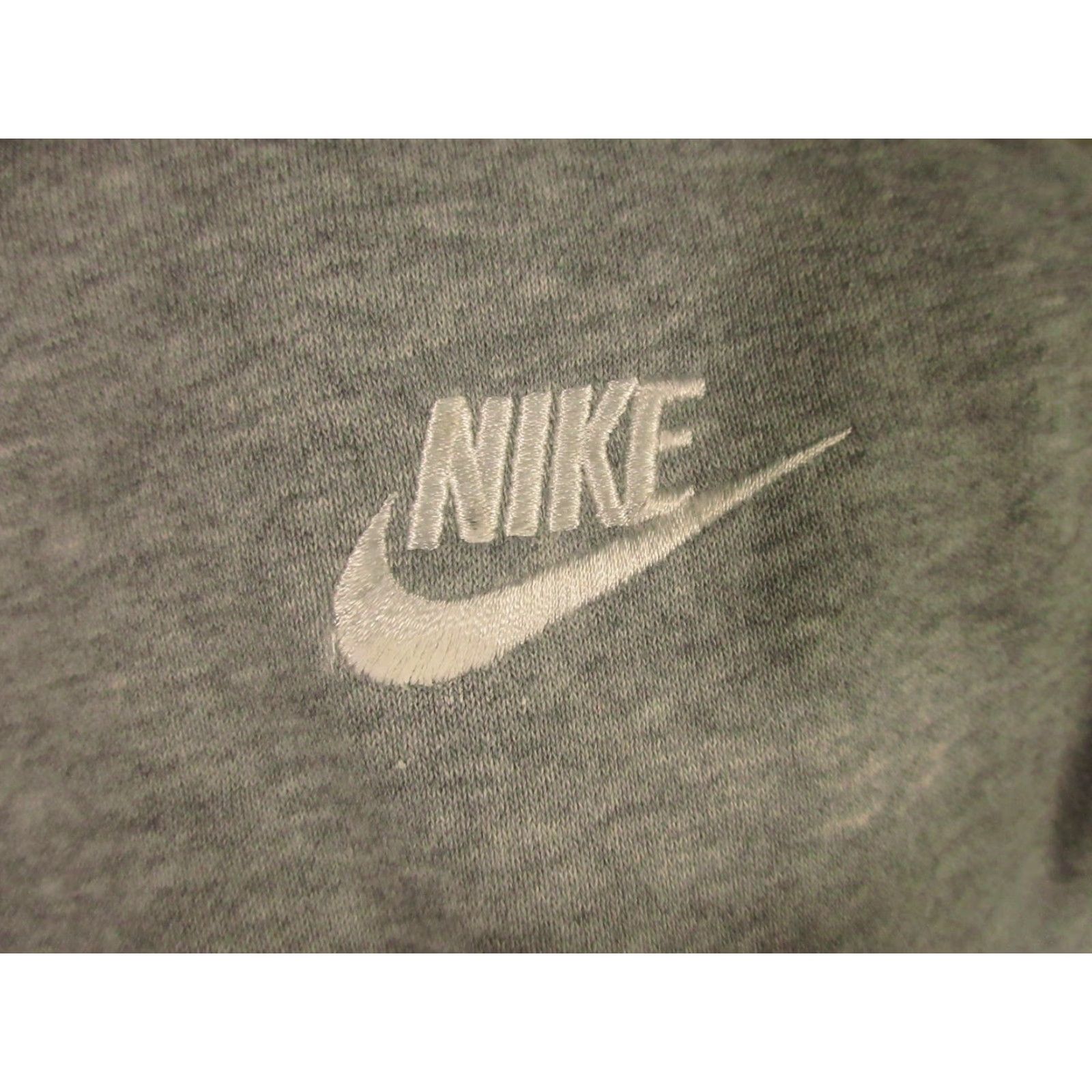Nike Nike Sweatpants Mens L Gray Fleece Joggers Embroidered Swoosh Bleach Spots 90s Sports Casual Activewear Size US 33 - 5 Thumbnail