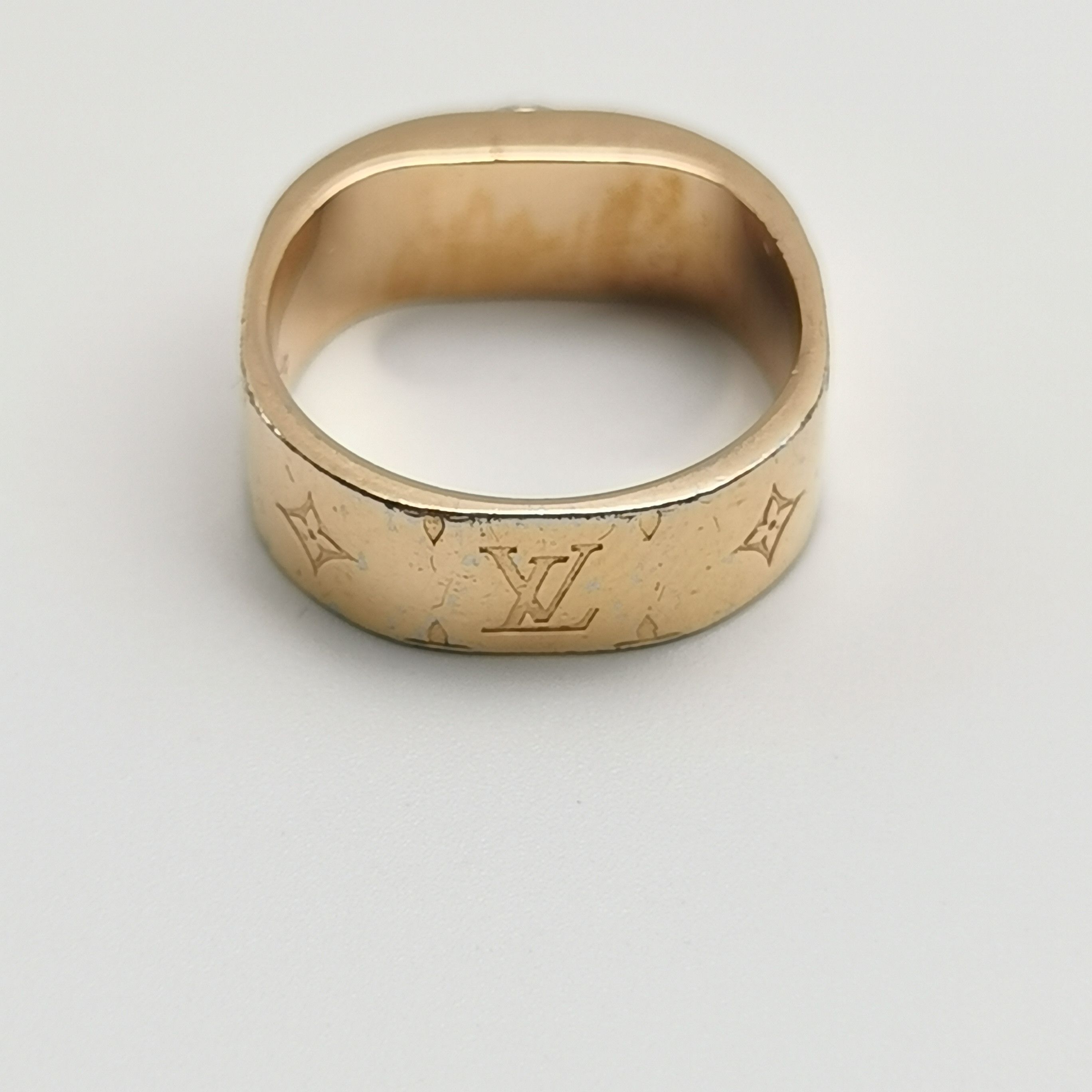 Louis Vuitton Louis Vuitton (LV) Nanogram Logo Ring Size 12 -z2505 Size ONE SIZE - 7 Thumbnail