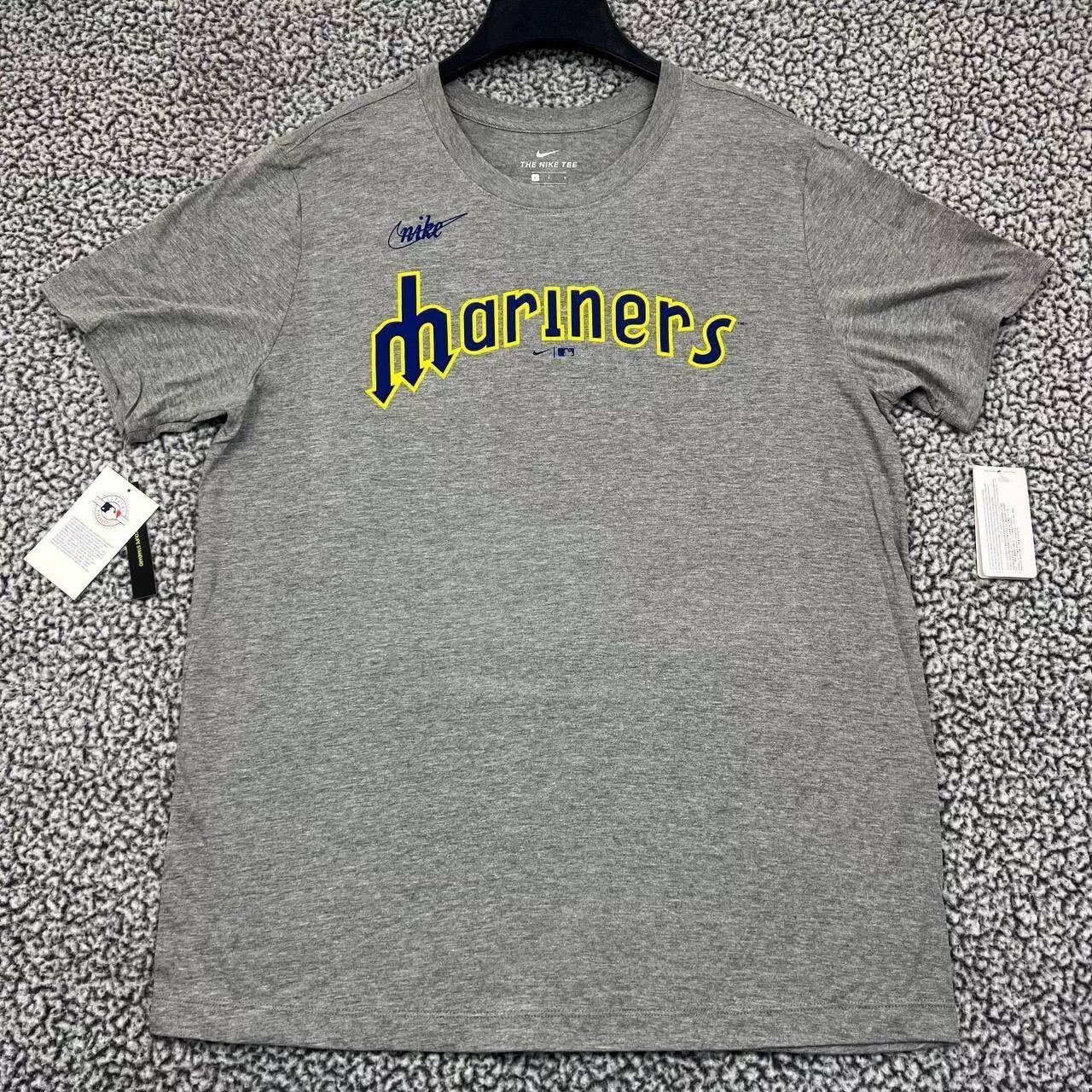 Nike Seattle Mariners Shirt Men Nike Short Sleeve Crew Neck New L Size US L / EU 52-54 / 3 - 1 Thumbnail
