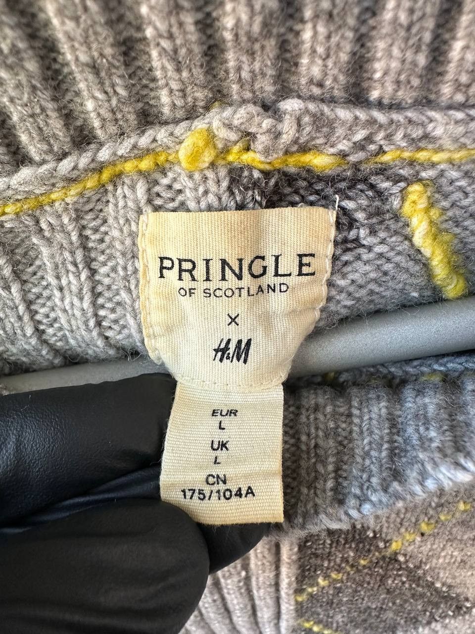 Pringle Of Scotland Pringle of Scotland x H&M Argyle Knit Sweater Oversized Size L / US 10 / IT 46 - 11 Thumbnail