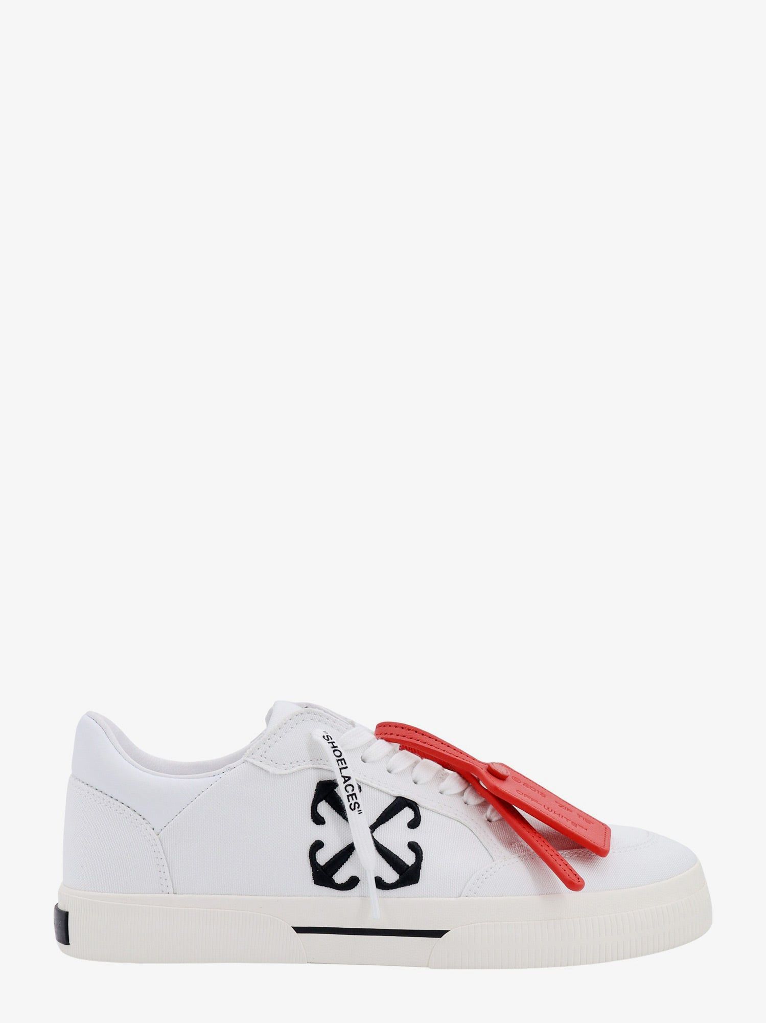 image of Off White New Low Vulcanized Man White Sneakers, Men's (Size 8)