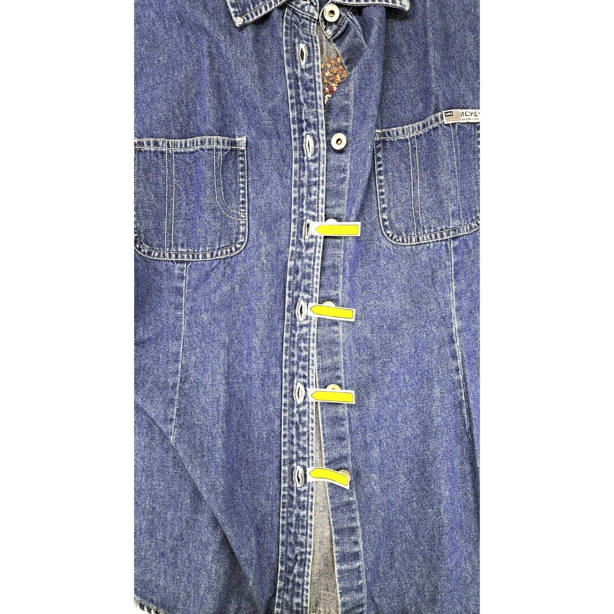 Disney Vintage Disney Store Mickey Mouse Embroidered Denim Button Size S / US 4 / IT 40 - 11 Thumbnail