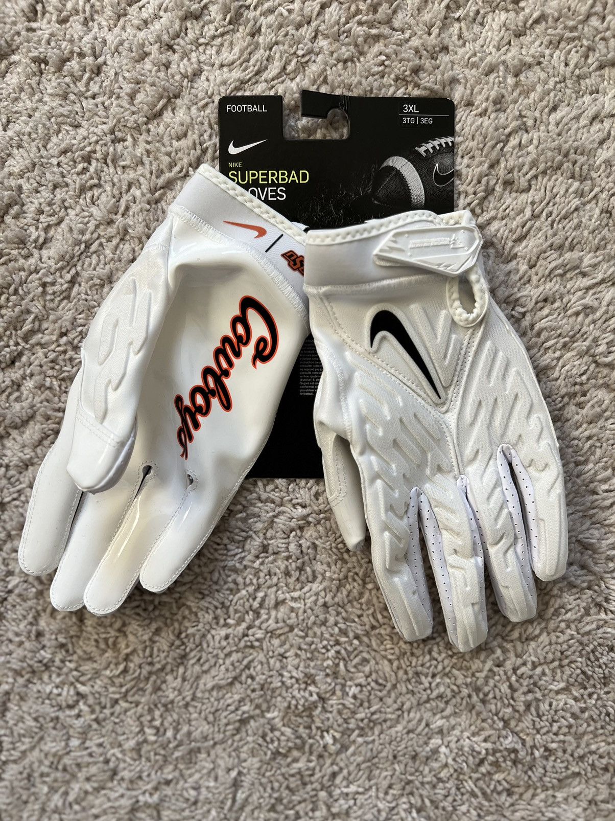 Nike Nike Superbad OSU PE Football Gloves White Grailed