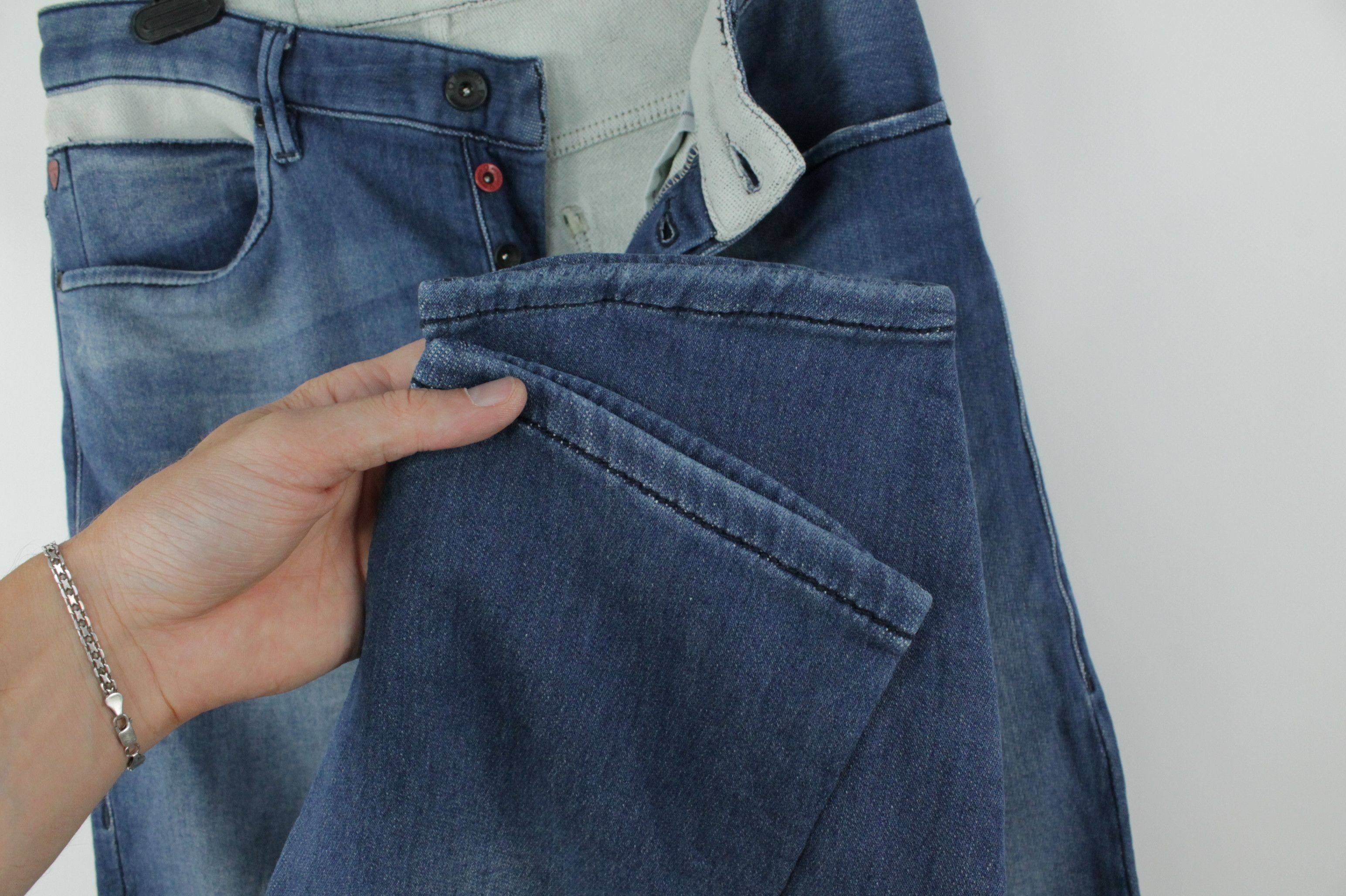Strellson Strellson Fletwood Regular Low Tapered Blue Denim Jeans Size US 31 - 4 Thumbnail