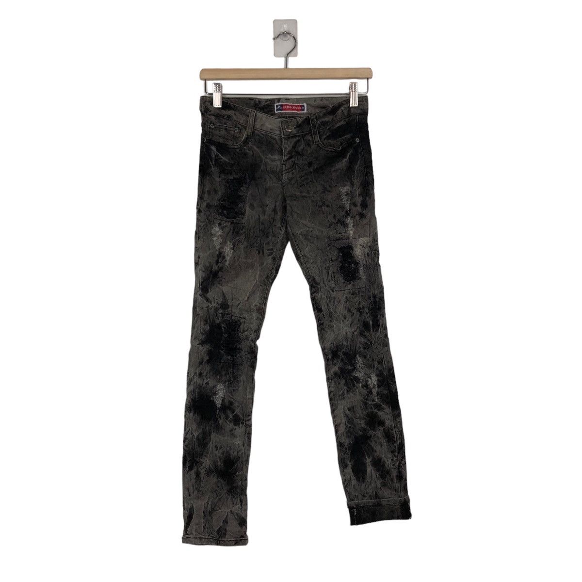 Japanese Brand 🔥SKINNY DENIM JEANS DISTRESSED ZIBE JEANS JAPAN MADE Size US 26 / EU 42 - 8 Thumbnail