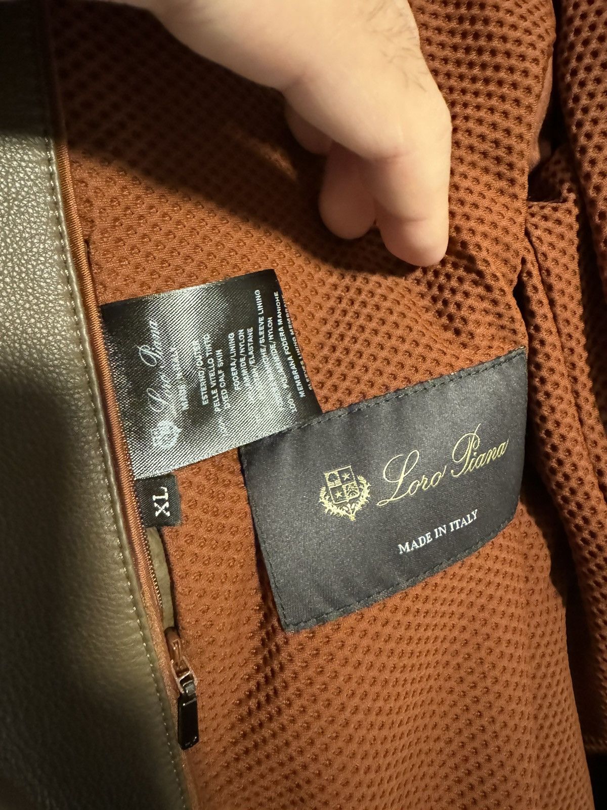 Designer × Loro Piana × Saint Laurent Paris Loro Piana brown leather jacket Size US XL / EU 56 / 4 - 10 Thumbnail