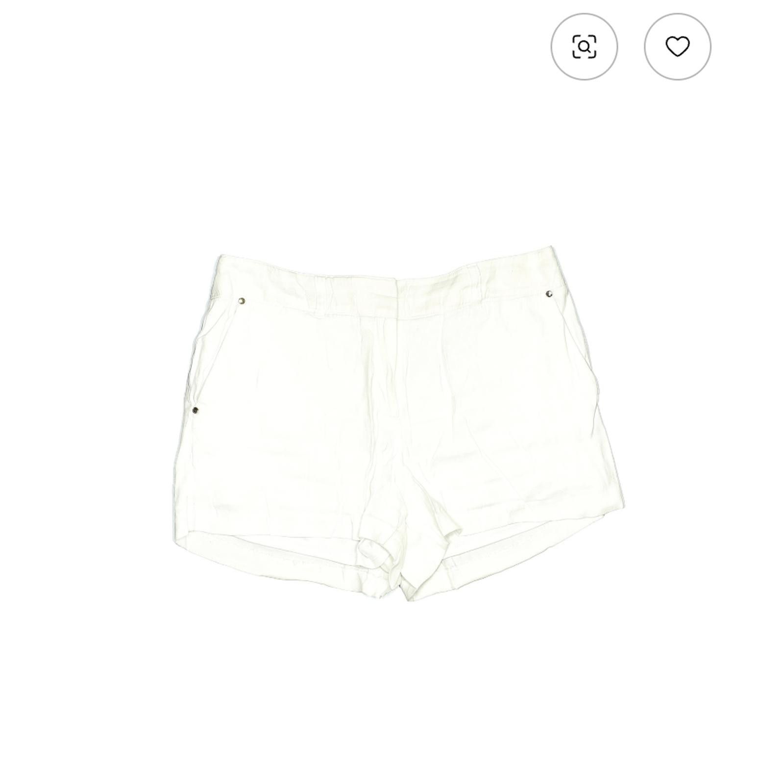 Other Cache White High Rise Waist Shorts Size 12 Size 34" / US 12 / IT 48 - 1 Thumbnail