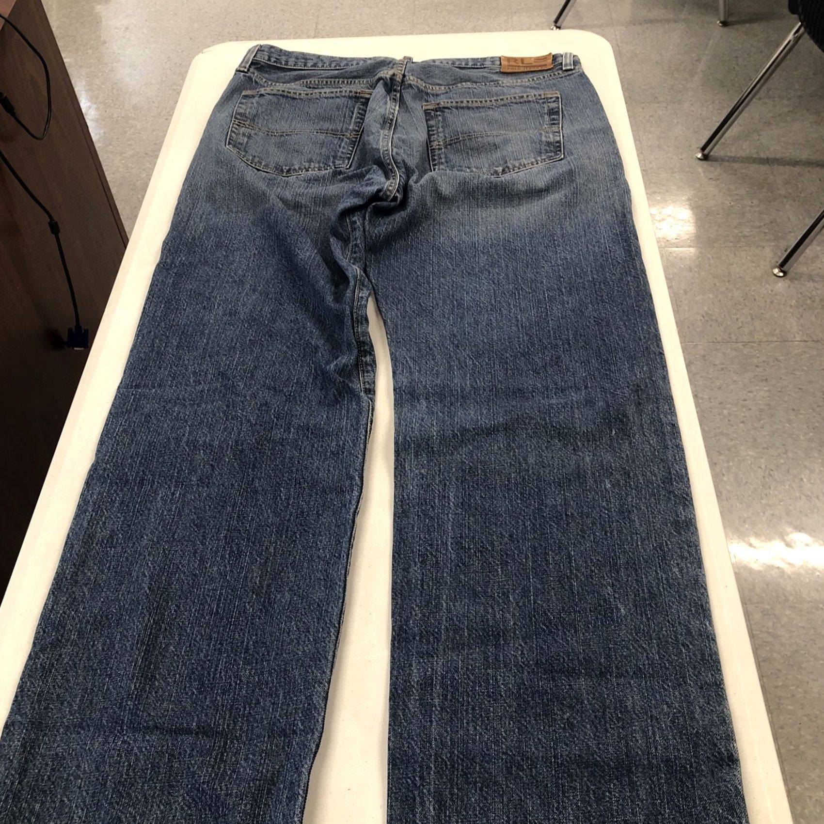 Polo Ralph Lauren VINTAGE Polo Ralph Lauren Hayden Jeans Mens 36x34 Relaxed Fit Straight Leg Blue Denim 90s Grunge Retro Polo Jeans Company Mens Jeans Size US M / EU 48-50 / 2 - 4 Thumbnail