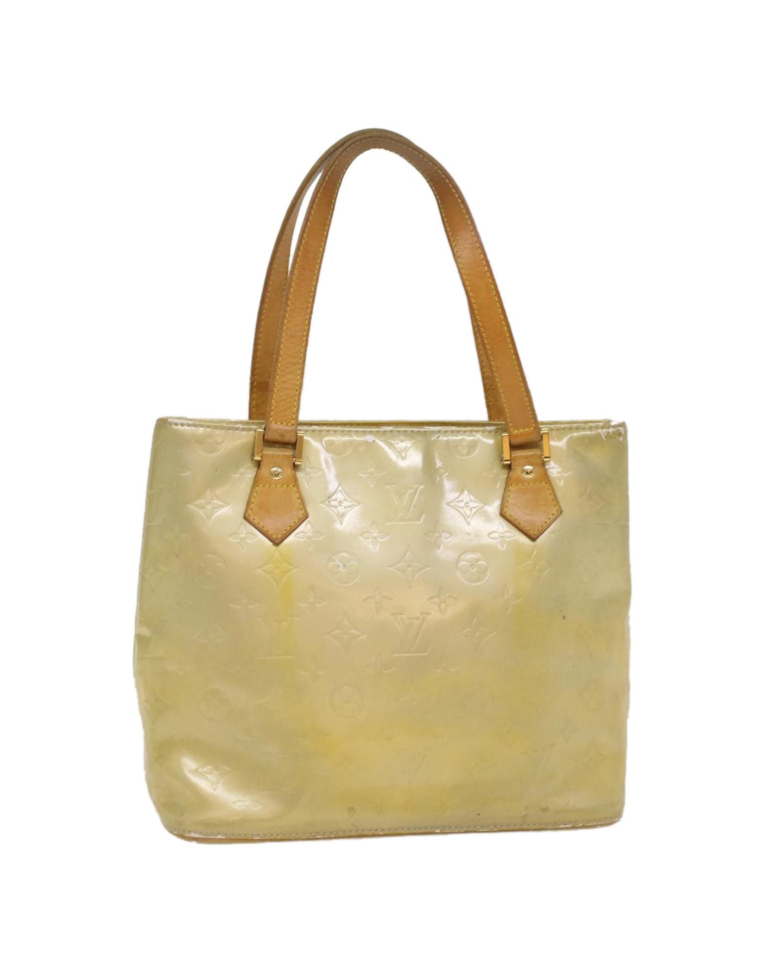 image of Louis Vuitton Gris Vernis Patent Leather Handbag, Women's