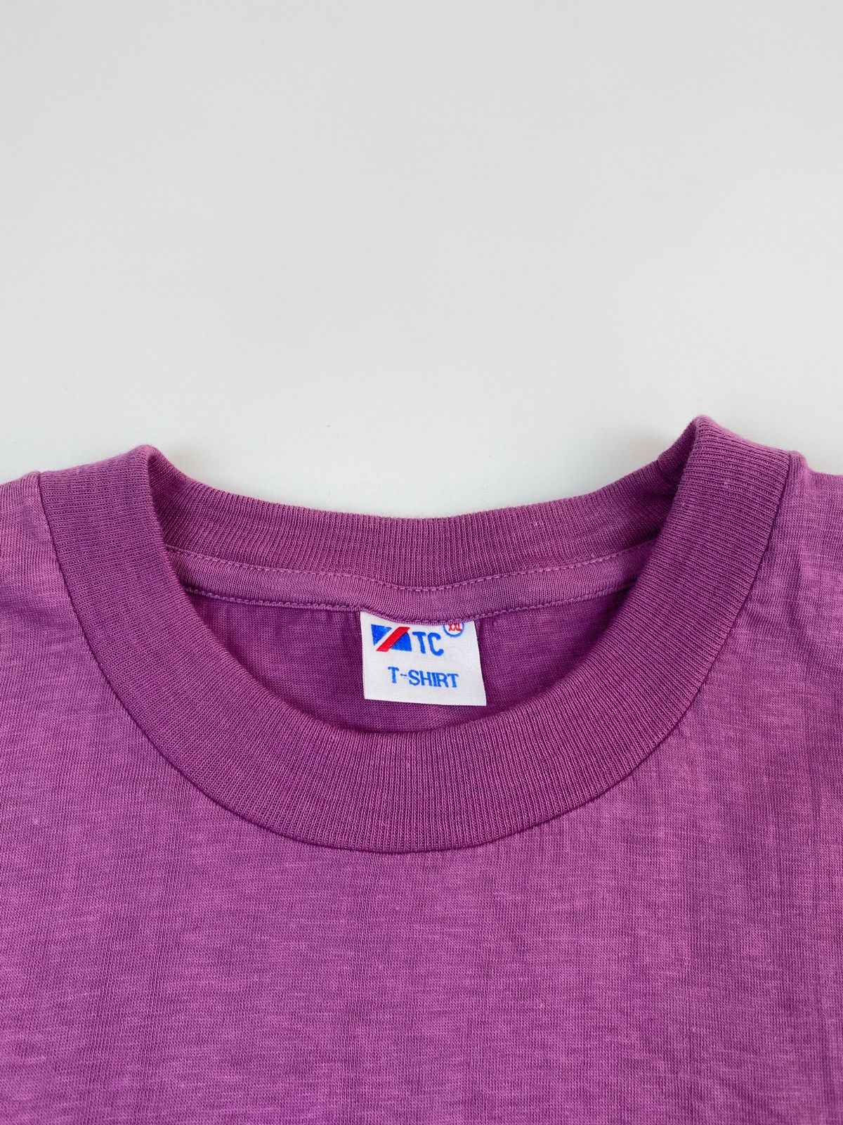 Vintage 1990’s Vintage Blank Single Stitch Purple T-Shirt Size US XL / EU 56 / 4 - 3 Thumbnail