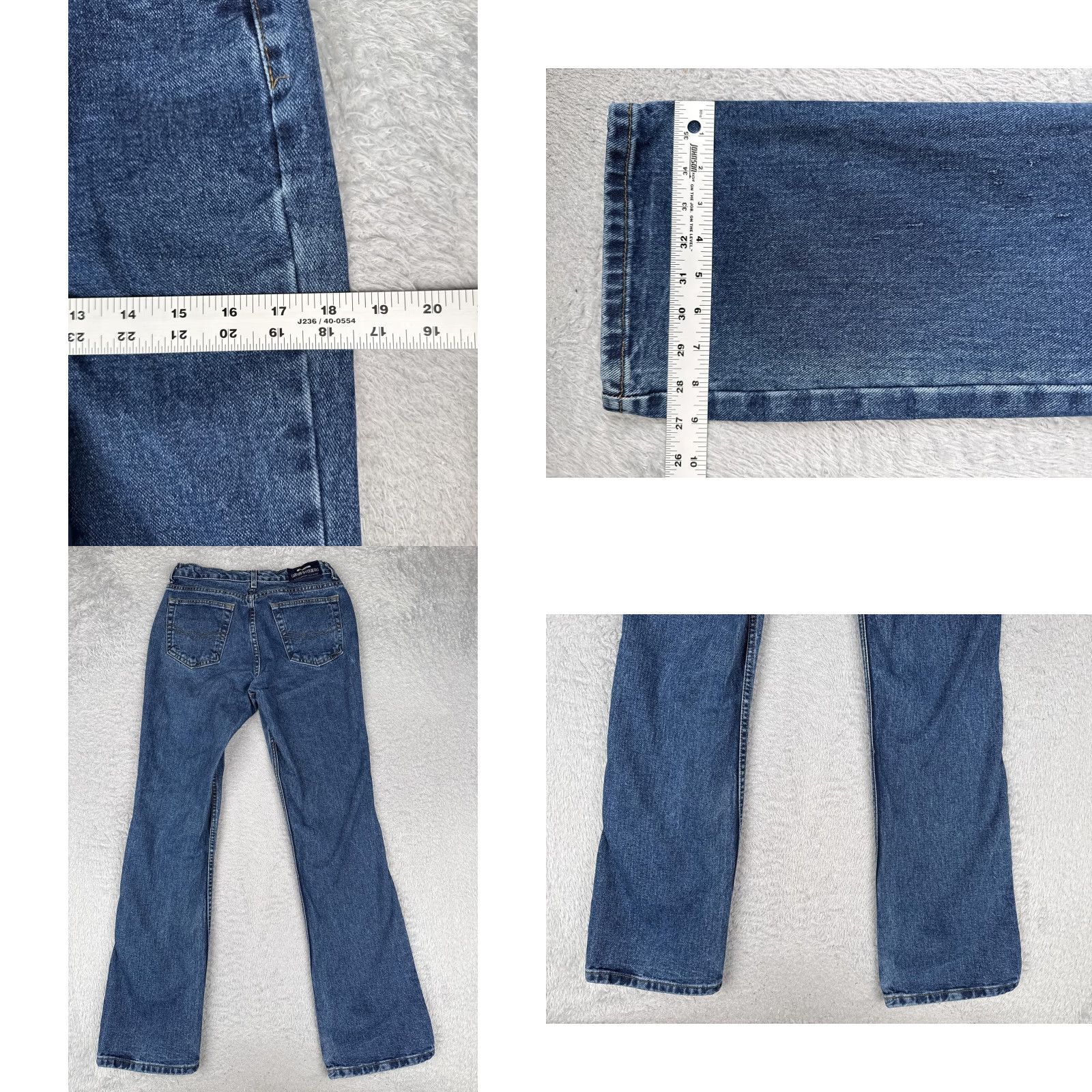 Vintage Canyon River Blues Jeans Juniors 9 Long Blue High Rise Straight Denim 28x32 5-Pocket Design 90s Womens Size 30" / US 8 / IT 44 - 9 Thumbnail
