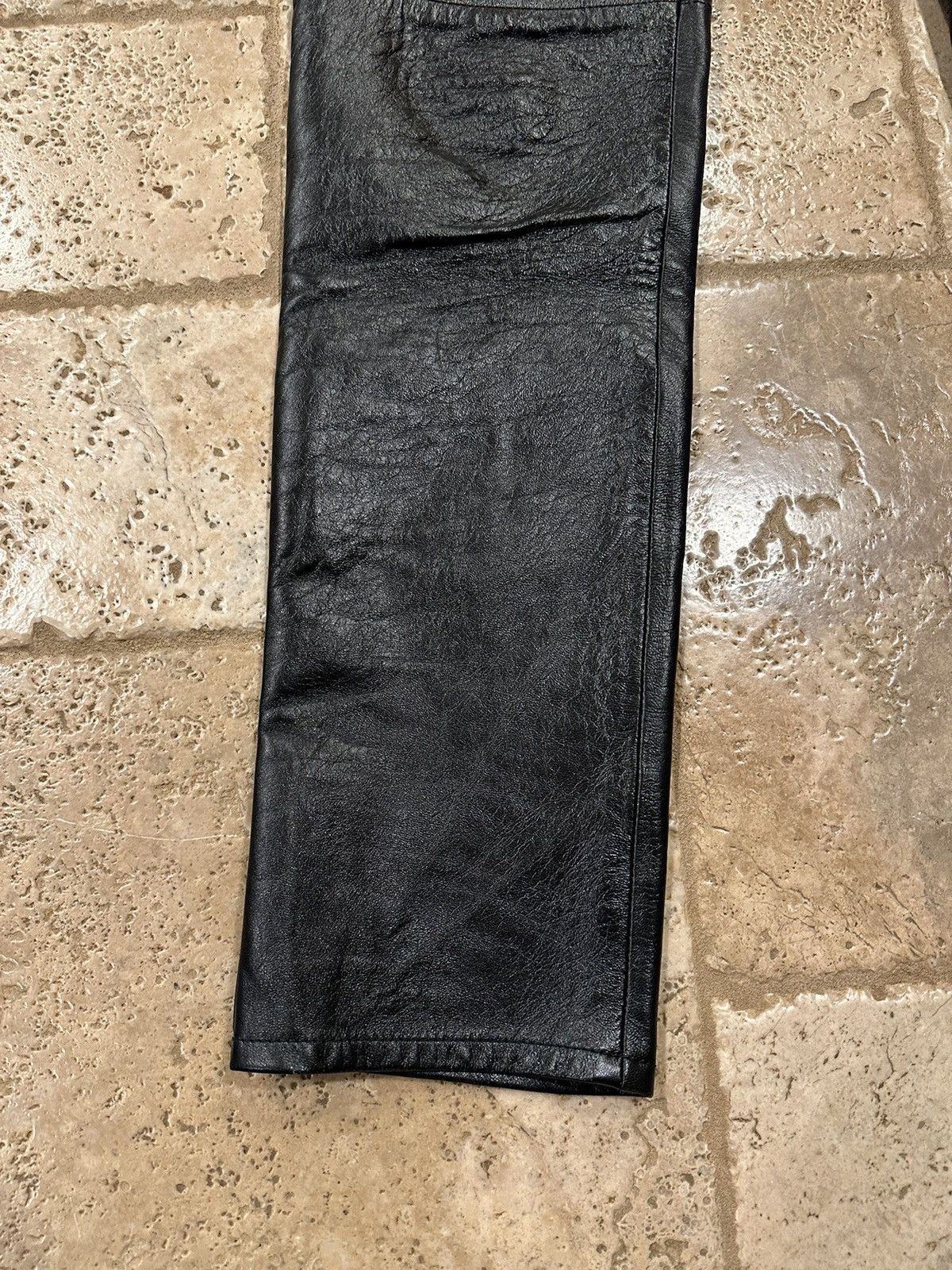 Celine Celine x Hedi Slimane Black Lambskin Leather Pants Size US 32 / EU 48 - 7 Thumbnail