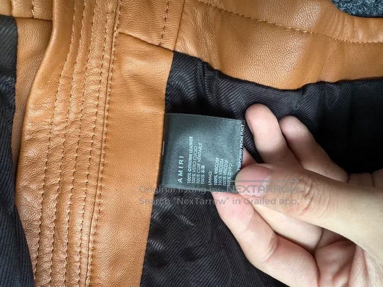 Amiri Amiri Brown Leather Jacket Size US M / EU 48-50 / 2 - 6 Thumbnail