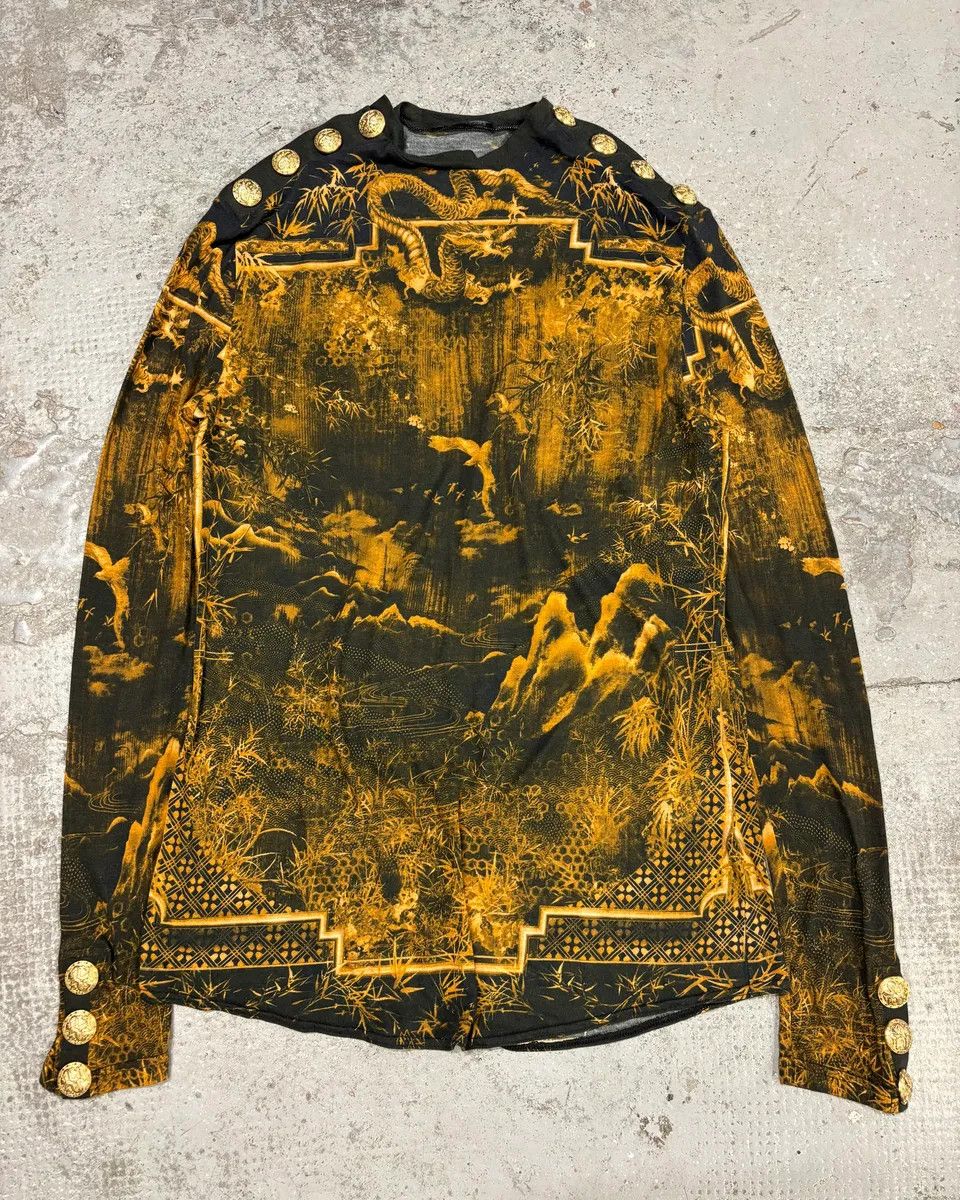 Balmain Gold & Black Signature Dynasty Sweater