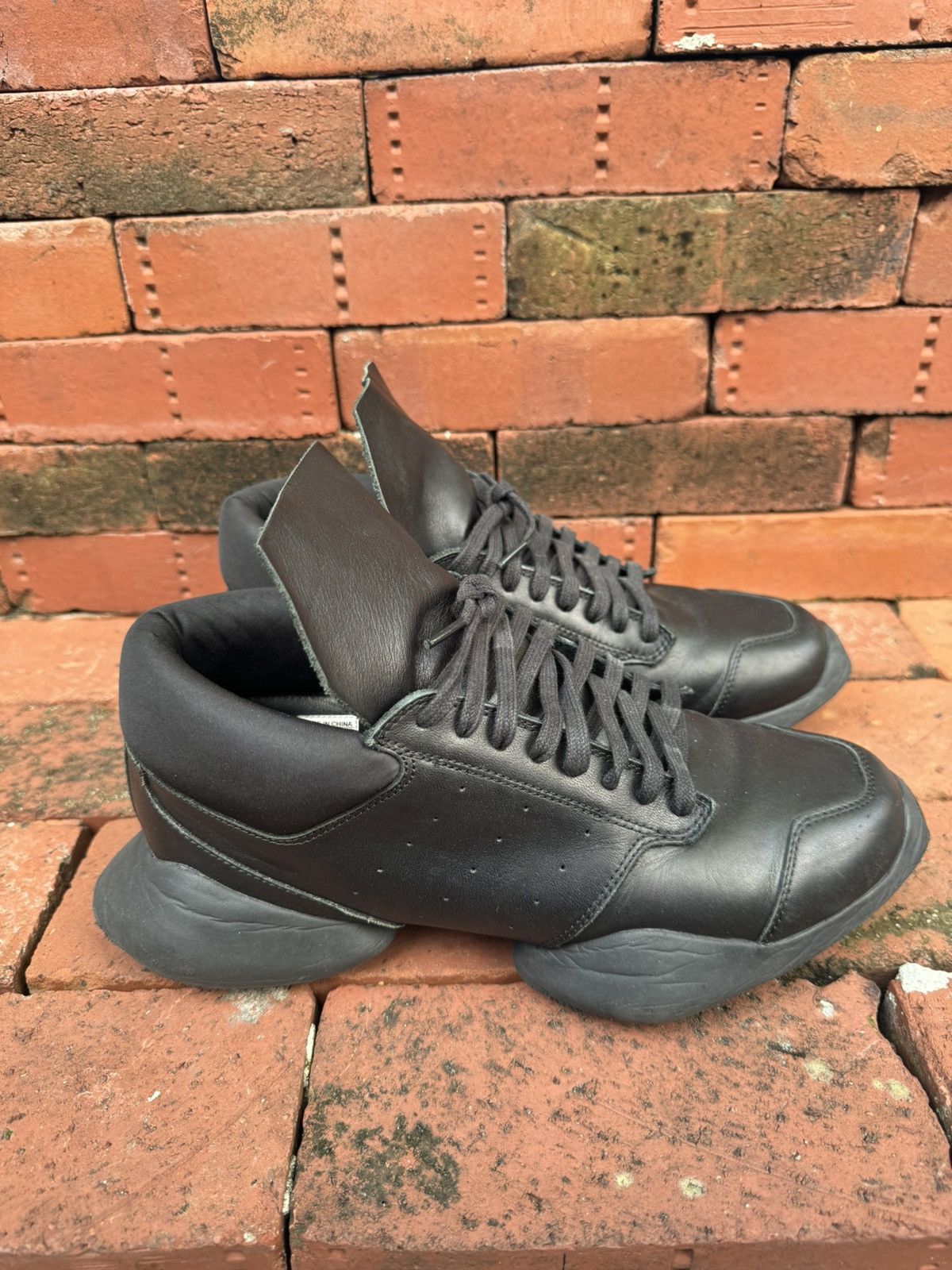 Adidas × Rick Owens Rick Owens Runner Leather RO Size US 8.5 / EU 41-42 - 1 Thumbnail