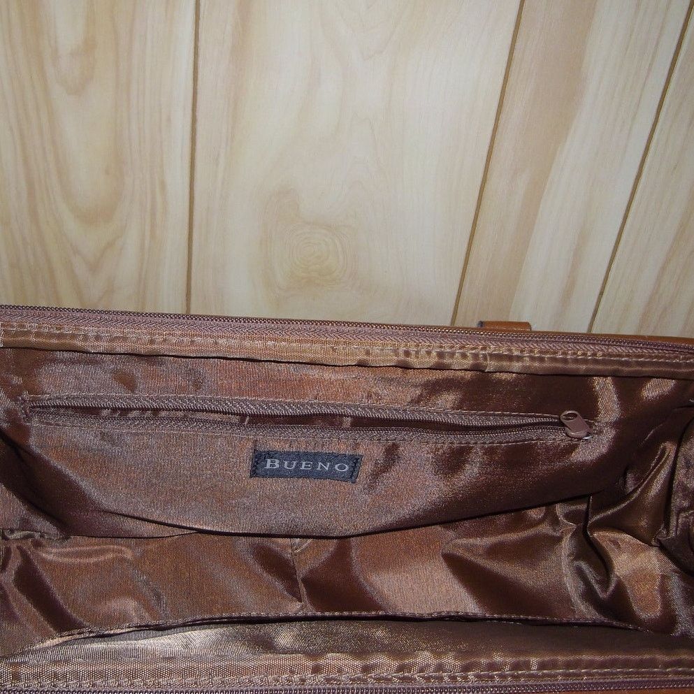 Other Bueno Vintage Brown Faux Leather Retro Boho Med Handbag Size ONE SIZE - 4 Thumbnail