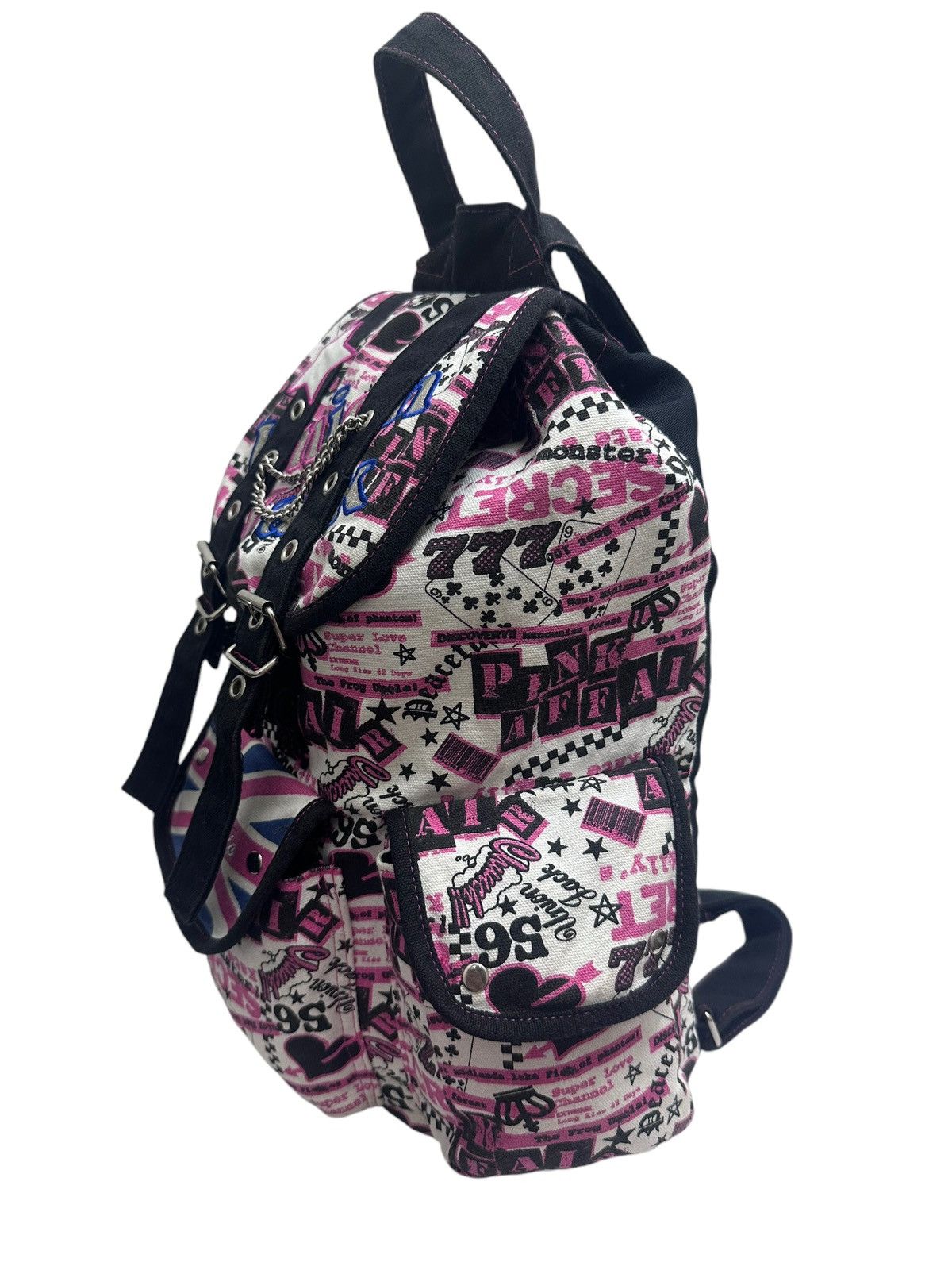 Hysteric Glamour 🇯🇵 Vintage Rock Music Punk Cargo Backpack Size ONE SIZE - 5 Thumbnail
