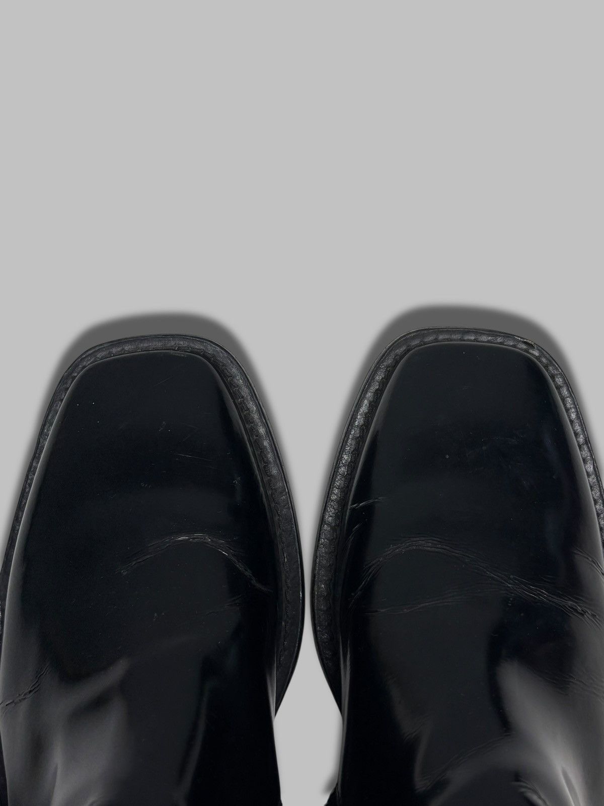 Balenciaga Patent Leather Square Toe Balenciaga Boots Size US 7 / EU 40 - 10 Thumbnail