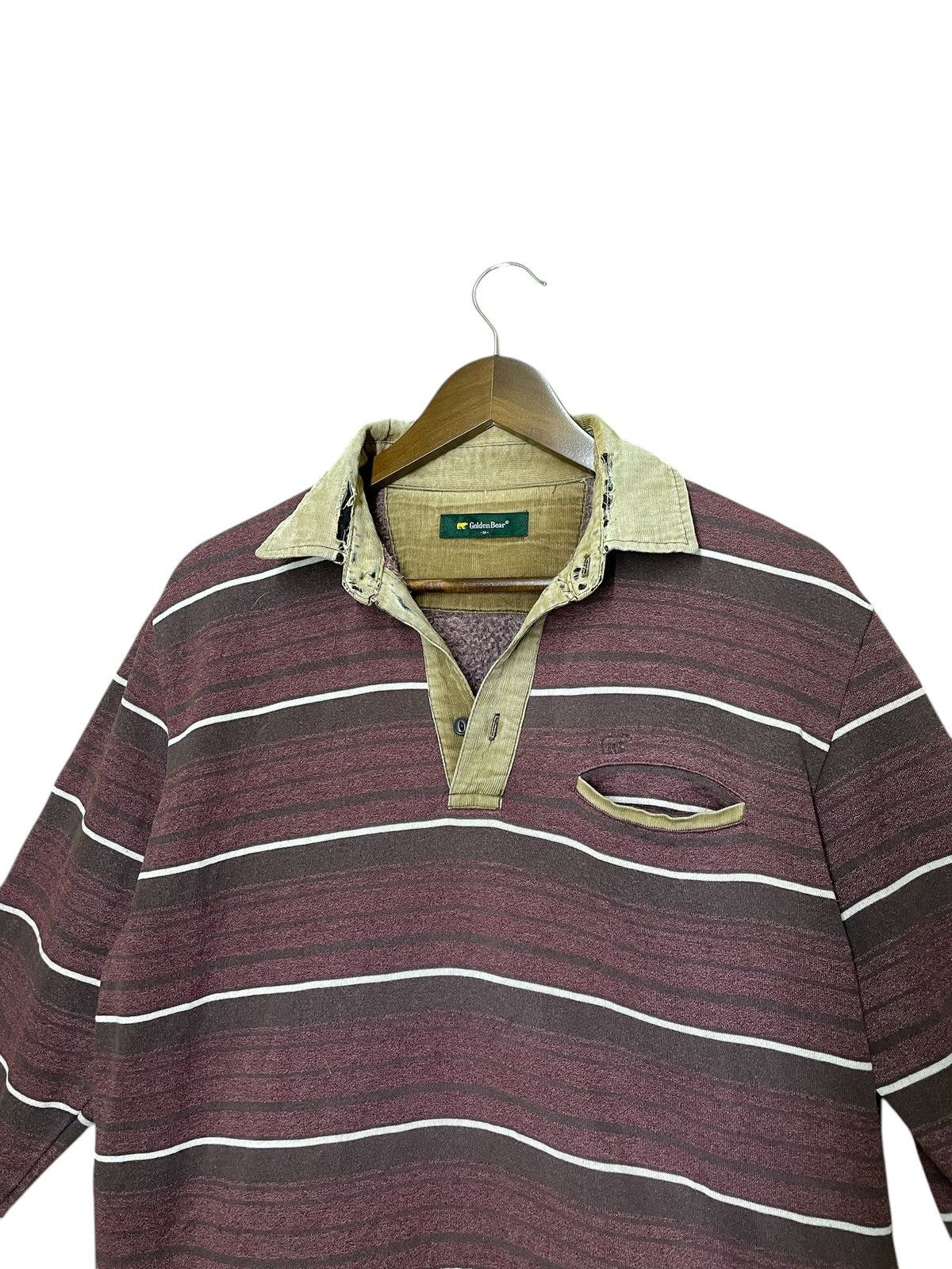 Vintage Vintage Golden bear polo rubgy half botton sweatshirts Size US M / EU 48-50 / 2 - 4 Thumbnail
