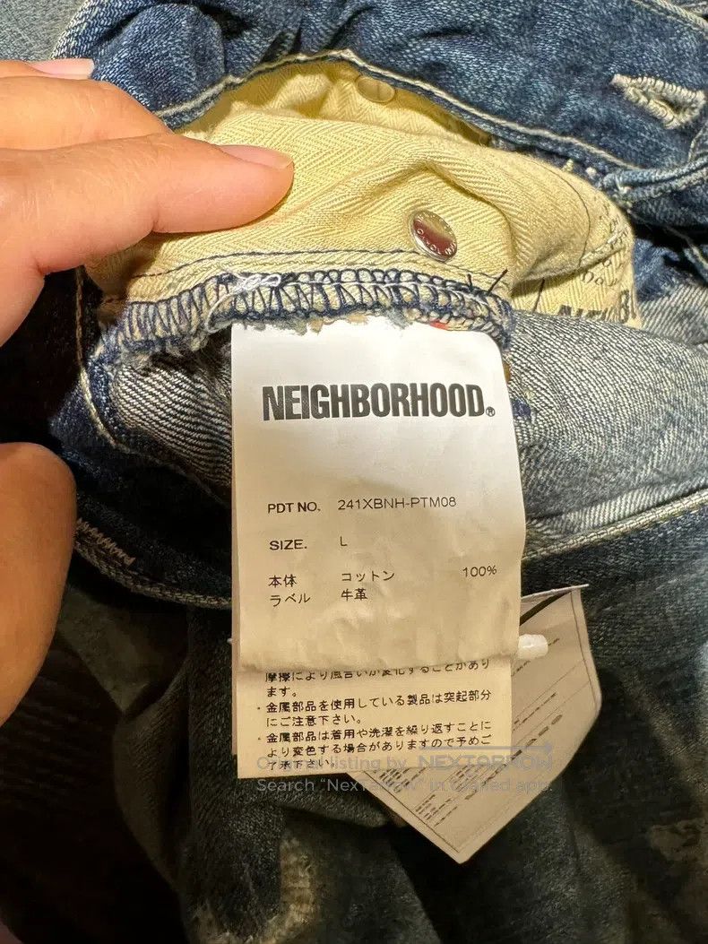 Neighborhood Neighborhood size L Nissan Distressed Denim Pants Size US 27 - 3 Thumbnail