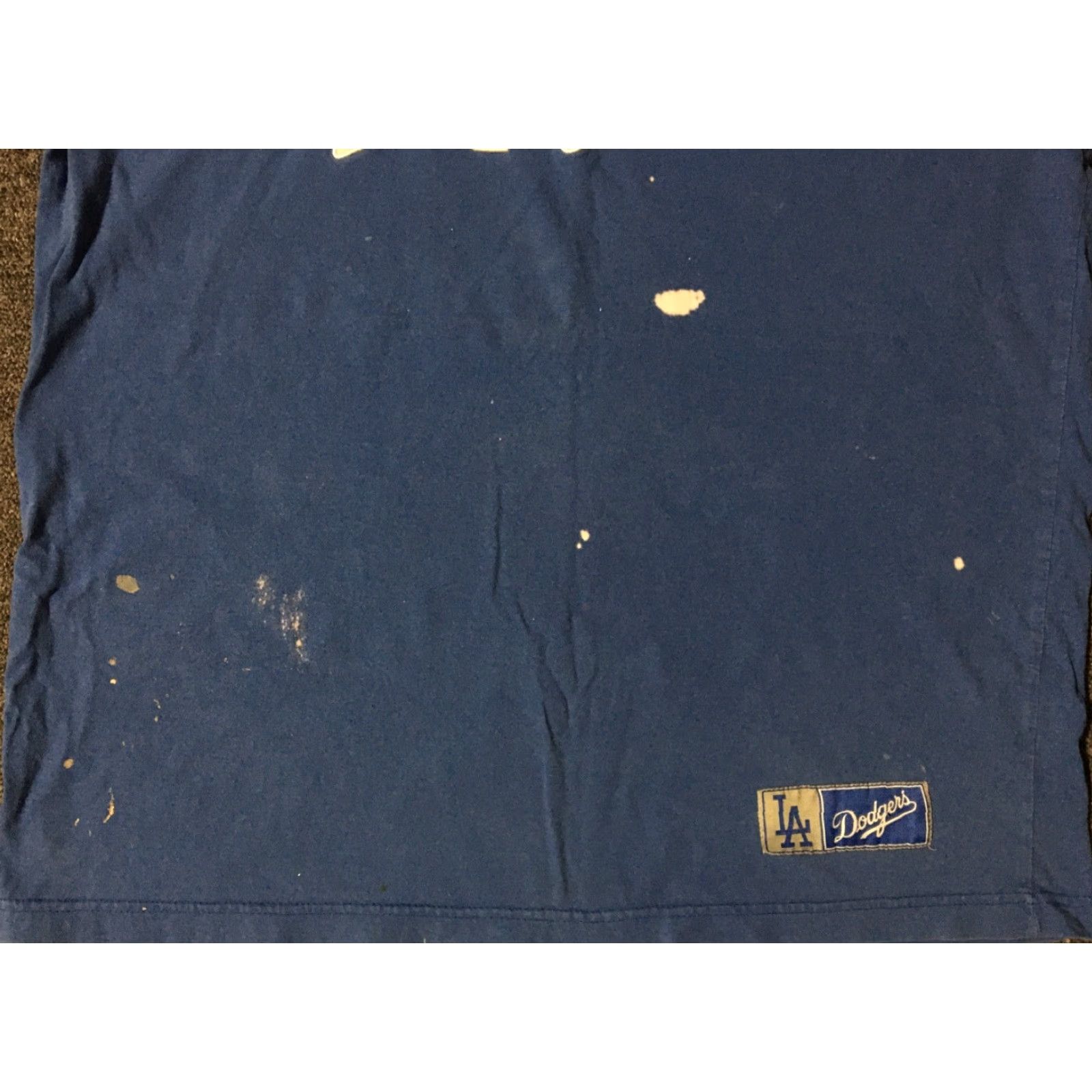 Thrasher VINTAGE LA Dodgers Shirt XL Blue Thrashed 90s Distressed Paint Size US XL / EU 56 / 4 - 4 Thumbnail