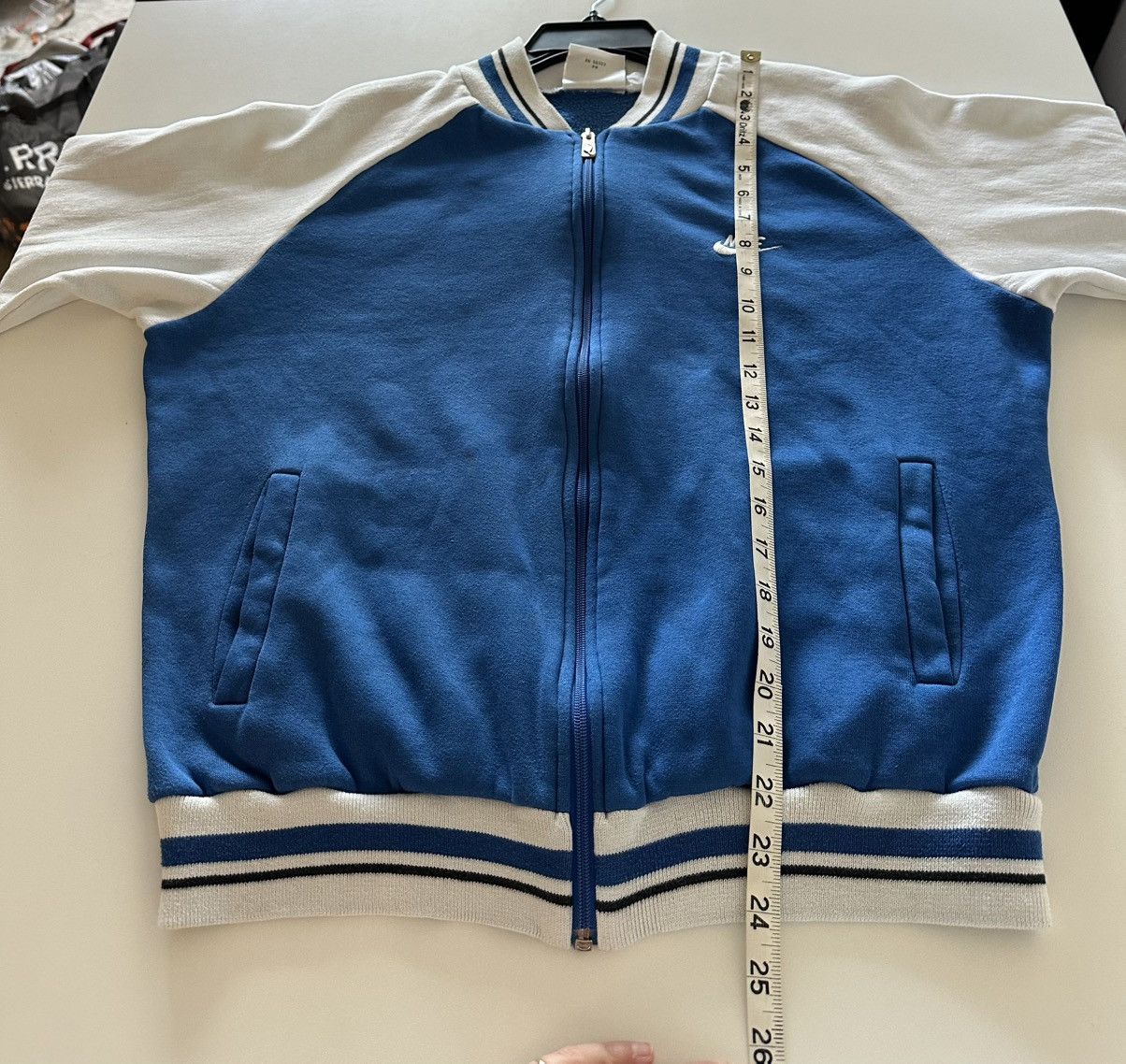 Nike Vintage Nike Track Jacket Cotton Fleece Blue Zip M 80s Retro Size US M / EU 48-50 / 2 - 4 Thumbnail