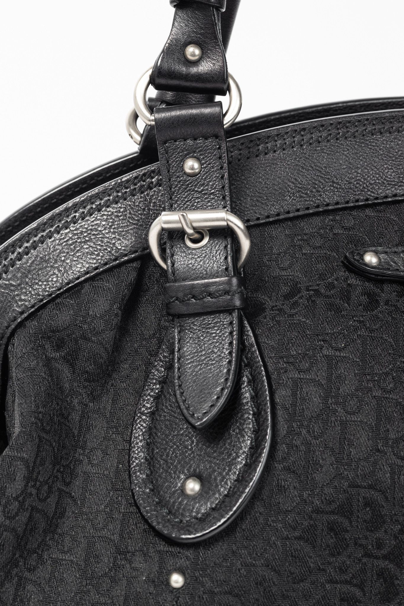 Dior Christian Dior My Dior Black Logo-Jacquard Frame Bag Size ONE SIZE - 8 Thumbnail