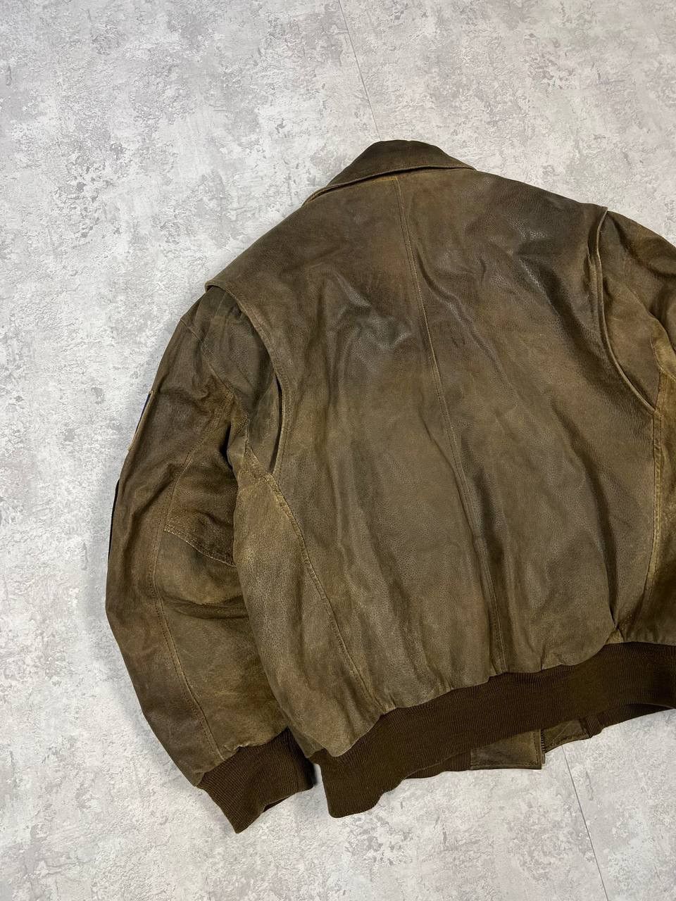 Excelled Vintage Excelled Leather Jacket Military Army Patches USA Size US XL / EU 56 / 4 - 11 Thumbnail
